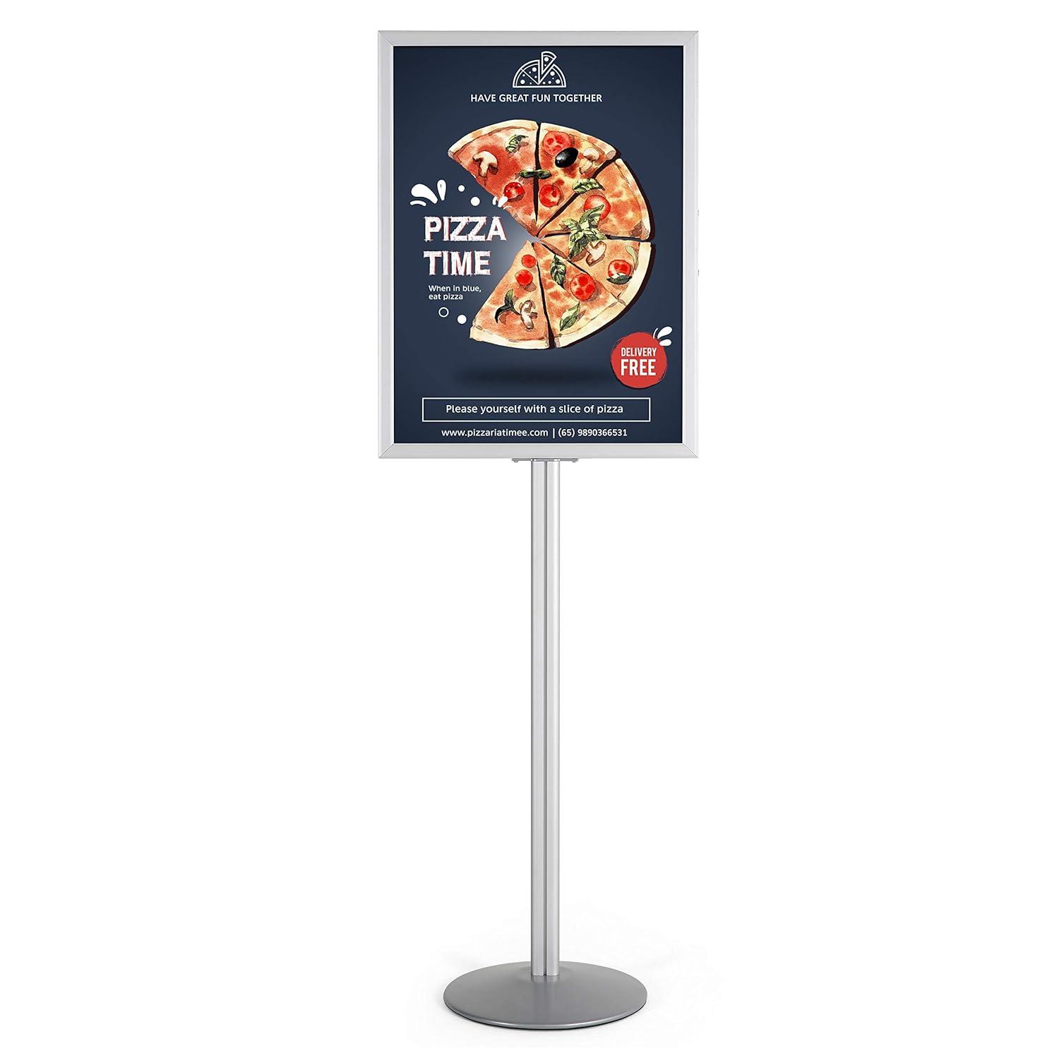 Aluminum Pedestal Sign Holder Stand