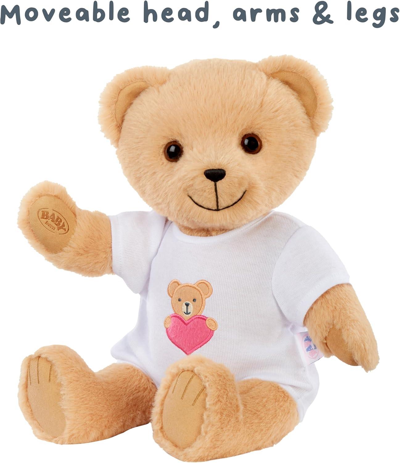 Baby Born My Teddy Bear - Soft and Cuddly, Posable, Removable Outfit
