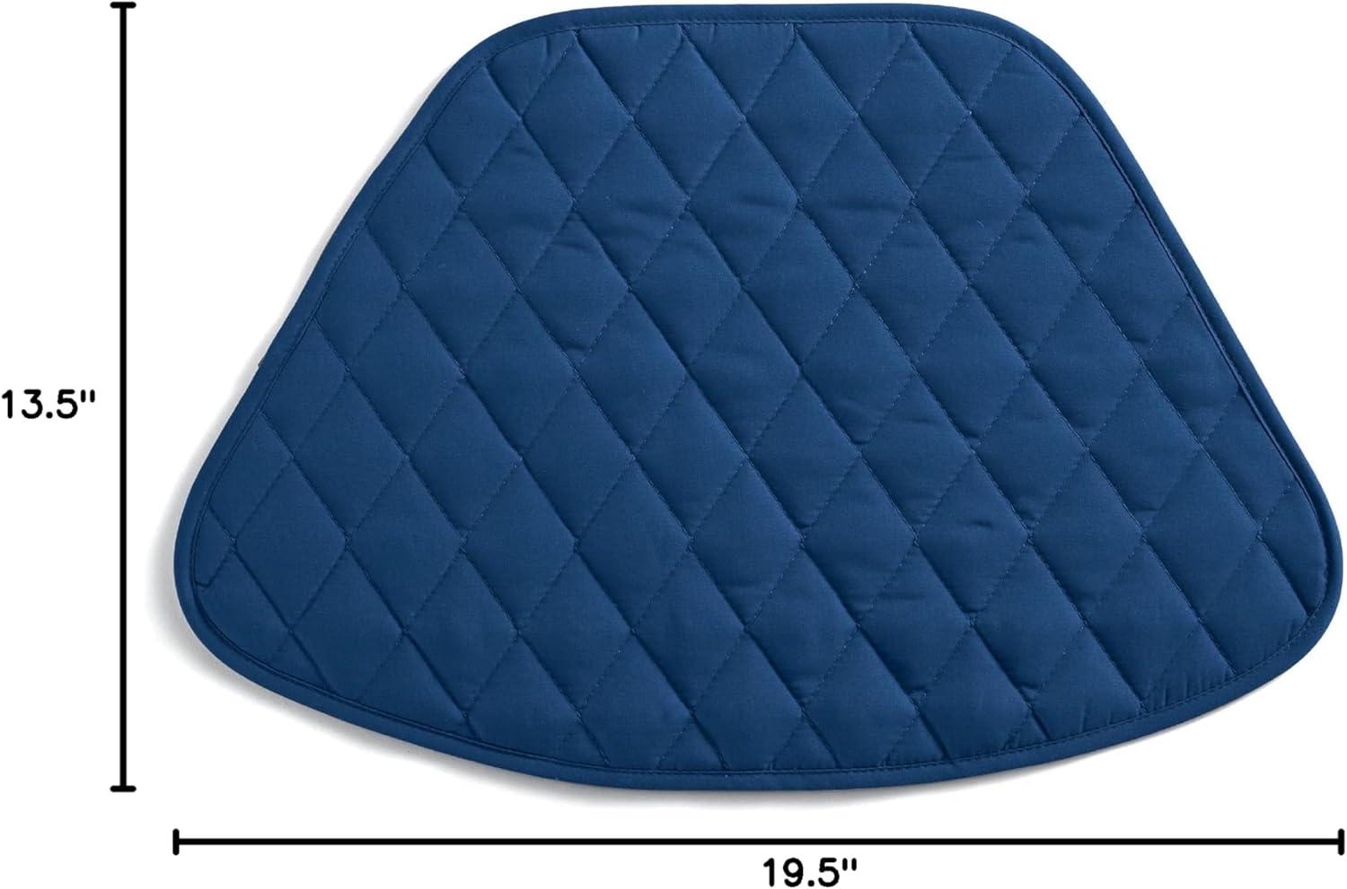 Collections Etc Kitchen Table Placemat and Centerpiece Set - 7 Pc, Blue