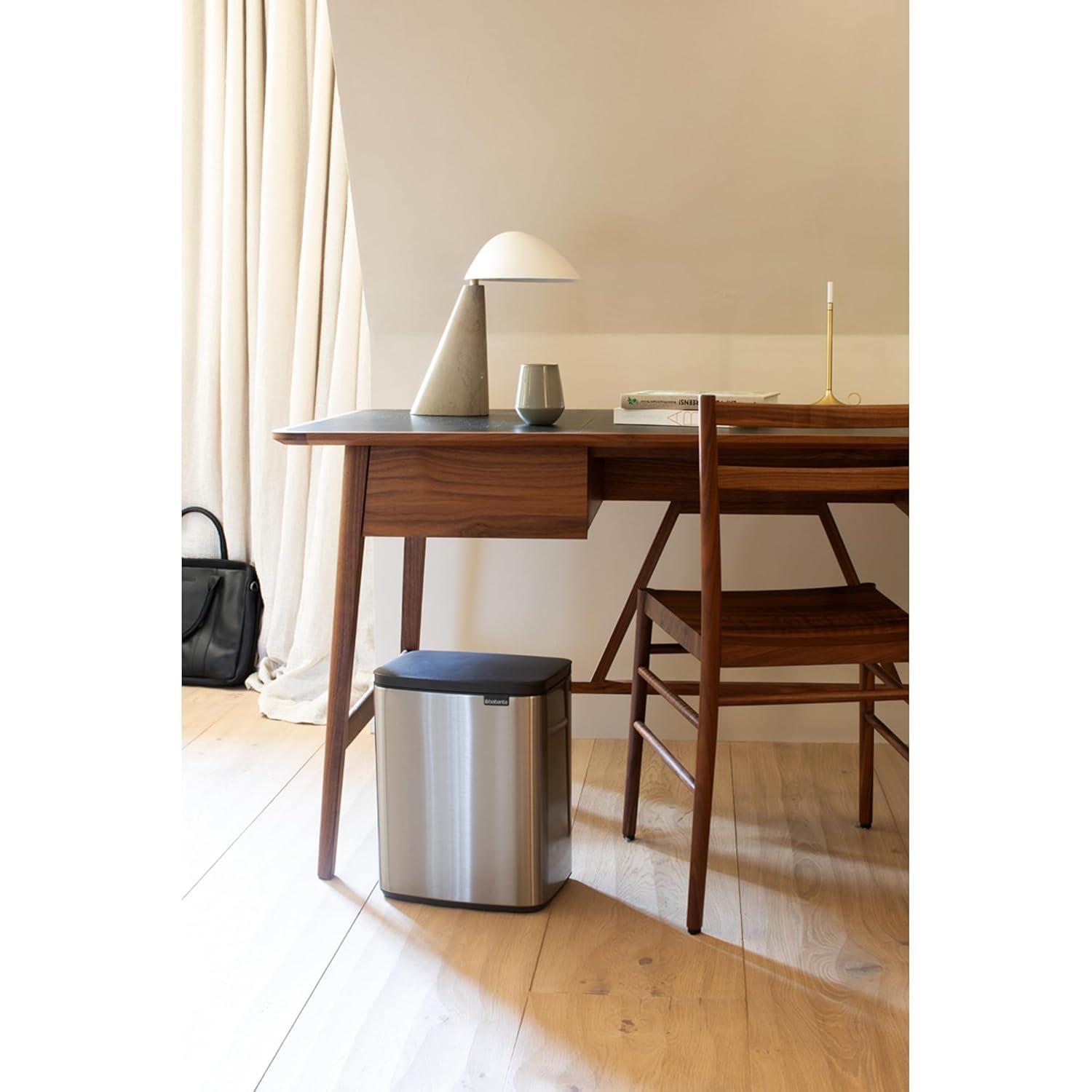 Brabantia 3.2 Gal Matt Steel Fingerprint Proof Trash Can