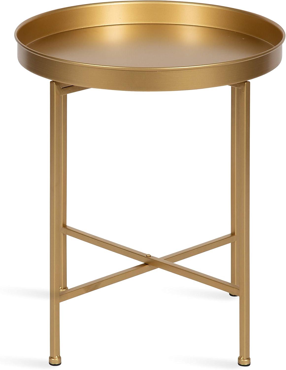 Kate and Laurel Celia Round Metal Side Table