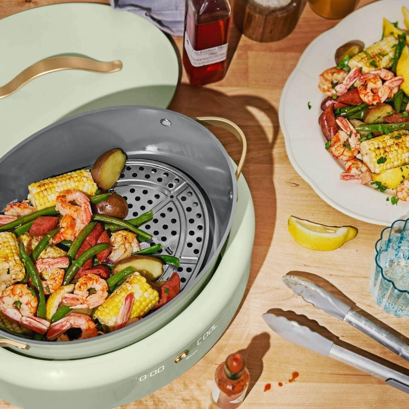 Beautiful 10 in 1, 6 Qt Electric Multi-Cooker, Sage Green by Drew Barrymore