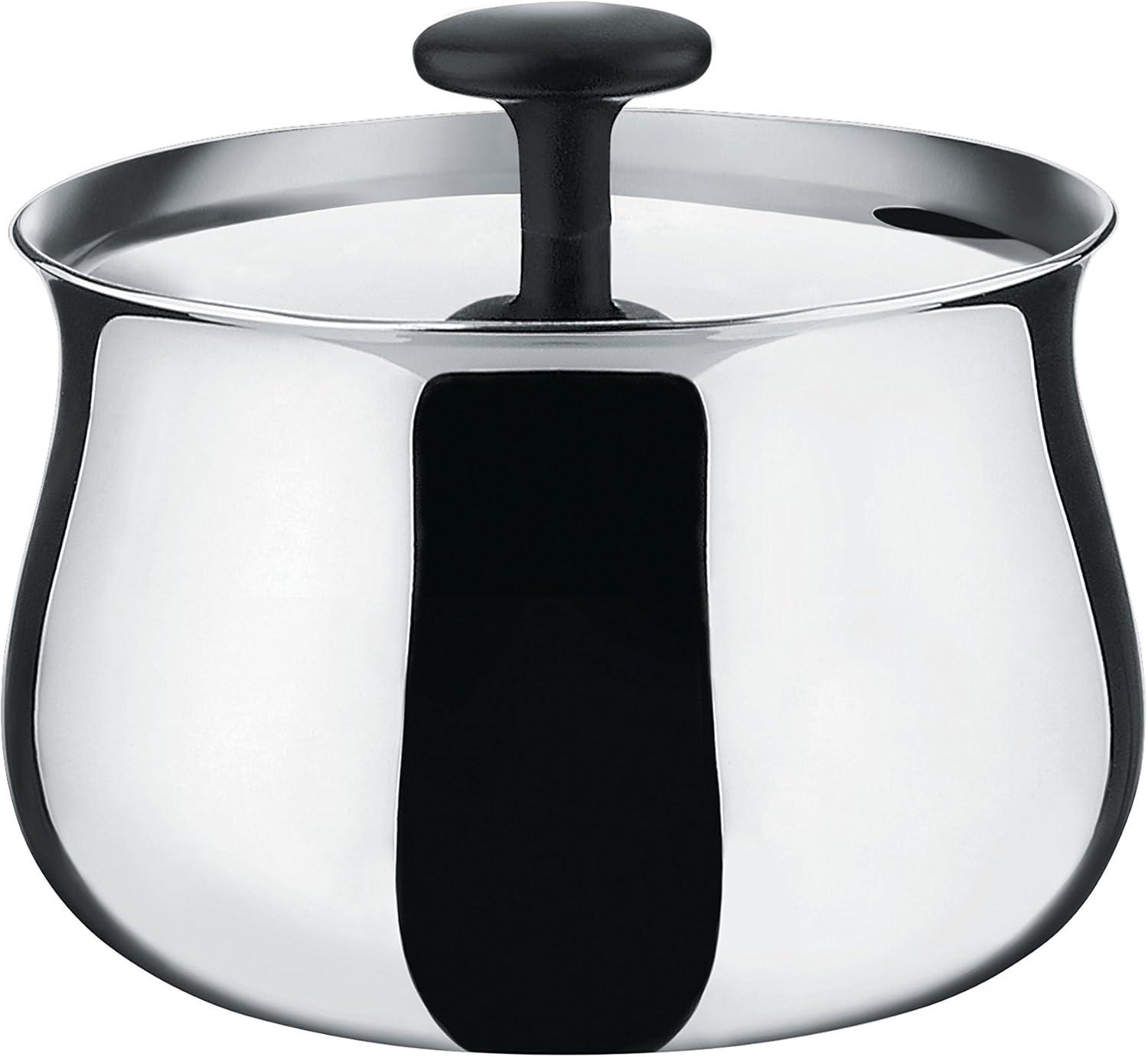 Alessi Cha Silver Stainless Steel Sugar Bowl