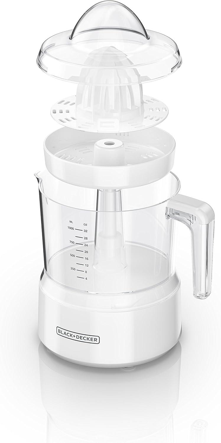 White 32oz Electric Citrus Juicer with Reverse Function