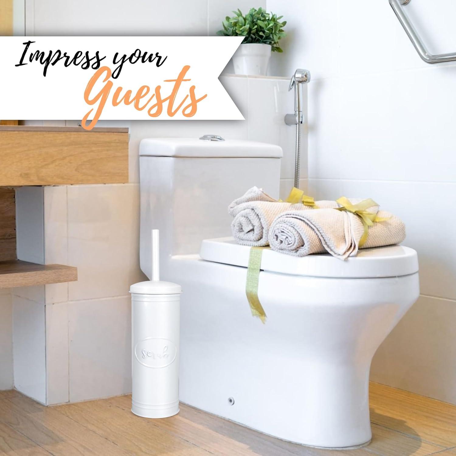 Autumn Alley Metal Toilet Brush And Holder