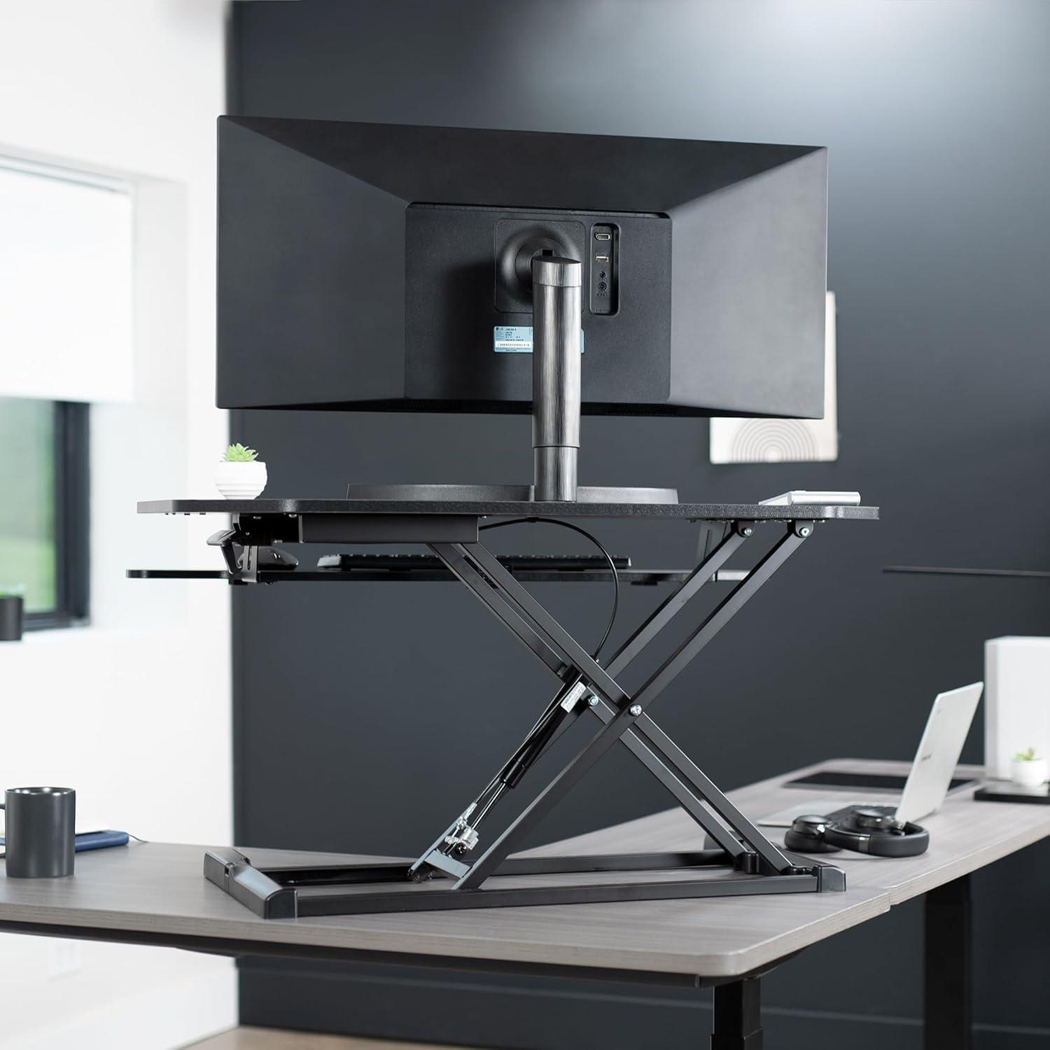 Vivo VIVO Height Adjustable Corner Desktop Monitor Riser 38" (DESK-V000KL series)