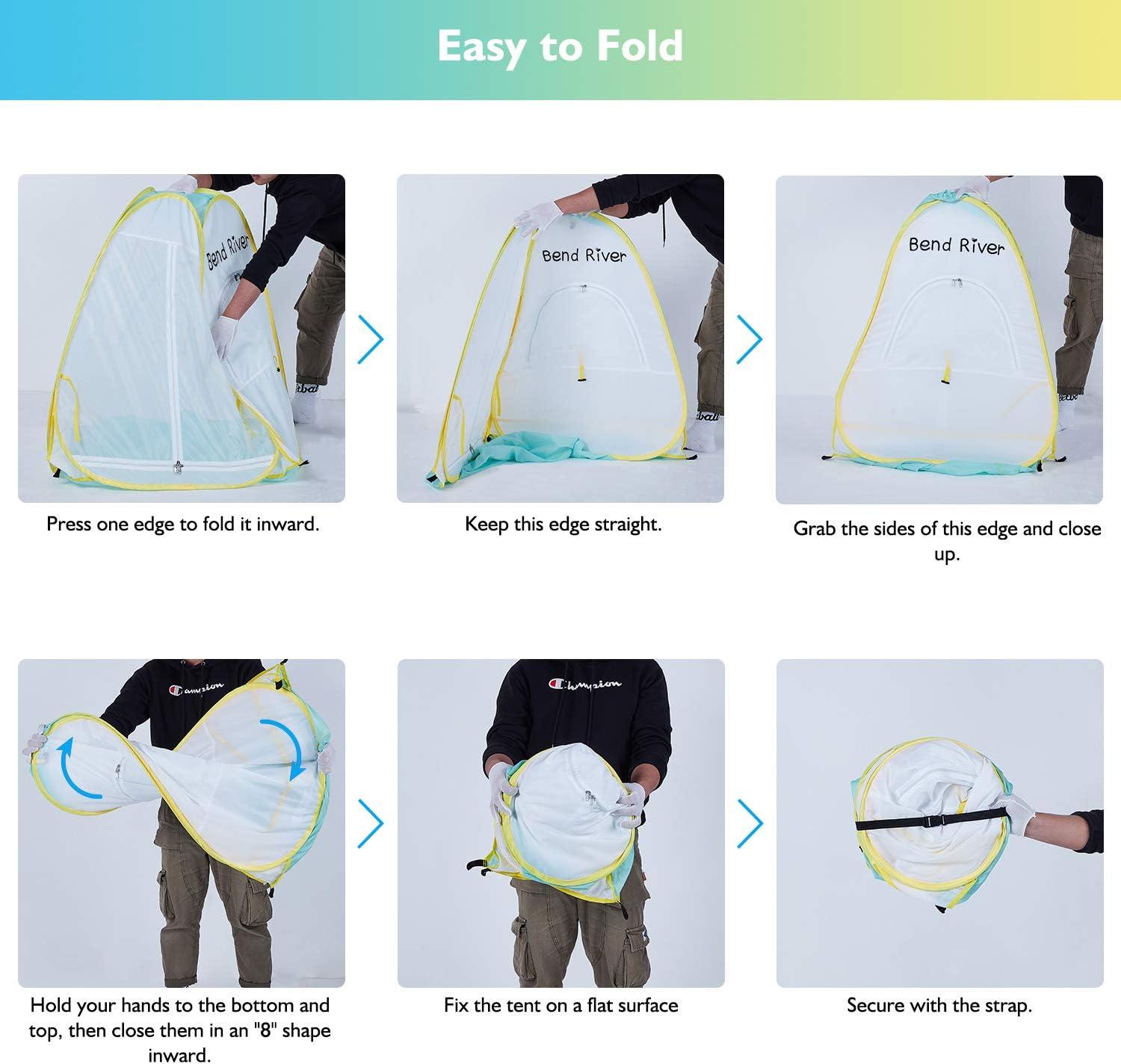 Pop Up Baby Beach Tent, UPF 50+ Sun Shelter with Pool, Portable Mosquito Net for Infant