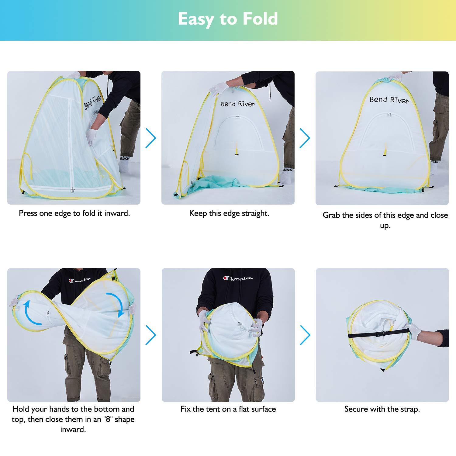 Pop Up Baby Beach Tent, UPF 50+ Sun Shelter with Pool, Portable Mosquito Net for Infant