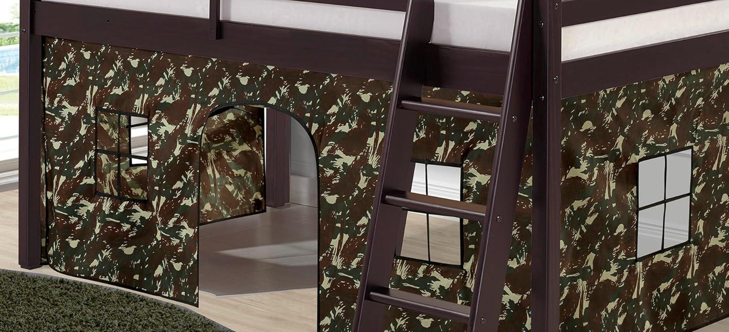 Alaterre Roxy Junior Loft - Espresso with Green Camo Bottom Tent