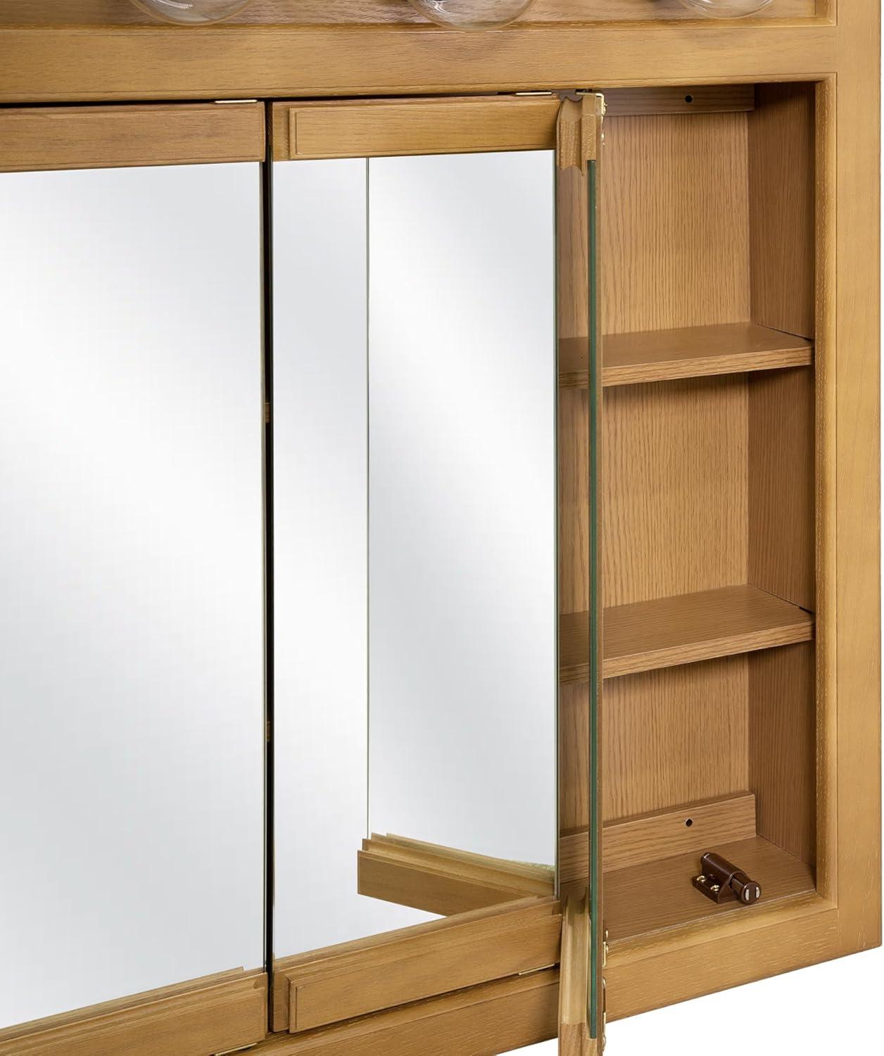 Richland 24-Inch Wood Medicine Cabinet in Nutmeg Oak