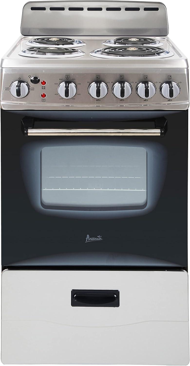 Avanti 20" Electric Range Oven with Framed Glass Door, in Stainless Steel (ERU200P3S)