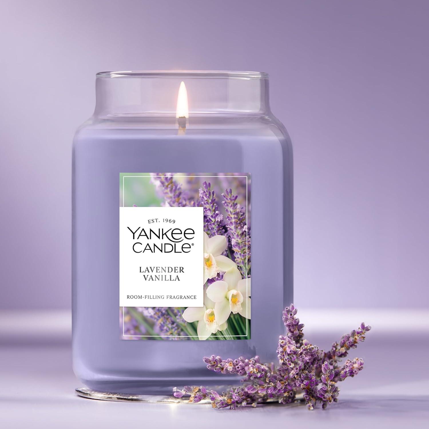 Yankee Candle Original Large Jar, Lavender Vanilla, 22 oz