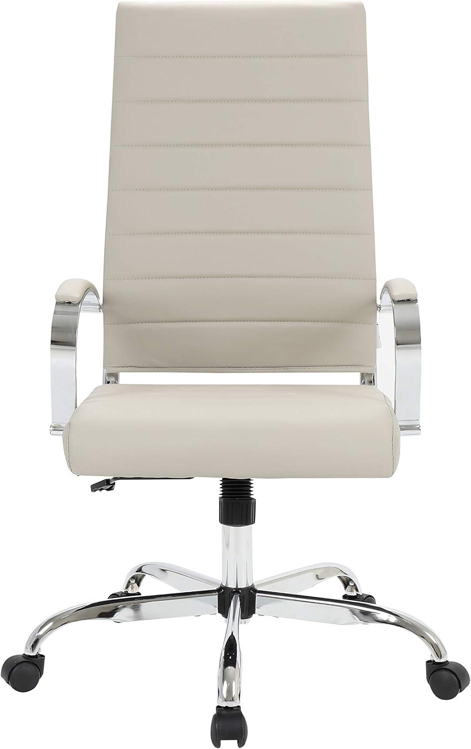 LeisureMod Benmar Modern High Back Leather Office Chair