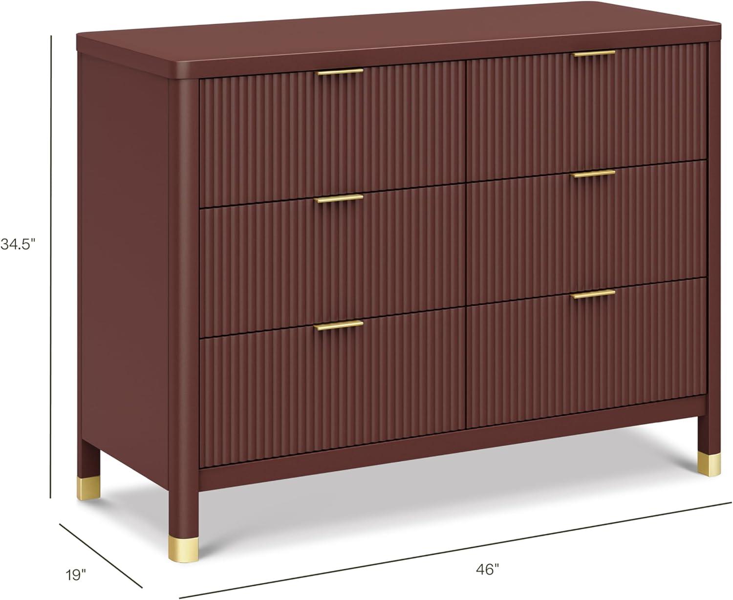 Brimsley Tambour 6 - Drawer Assembled Dresser