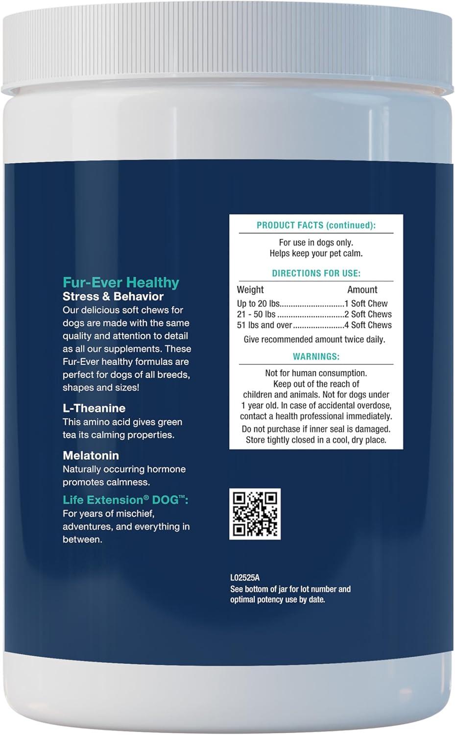 Dog Stress and Behavior by Life Extension  -  120 Soft Chews