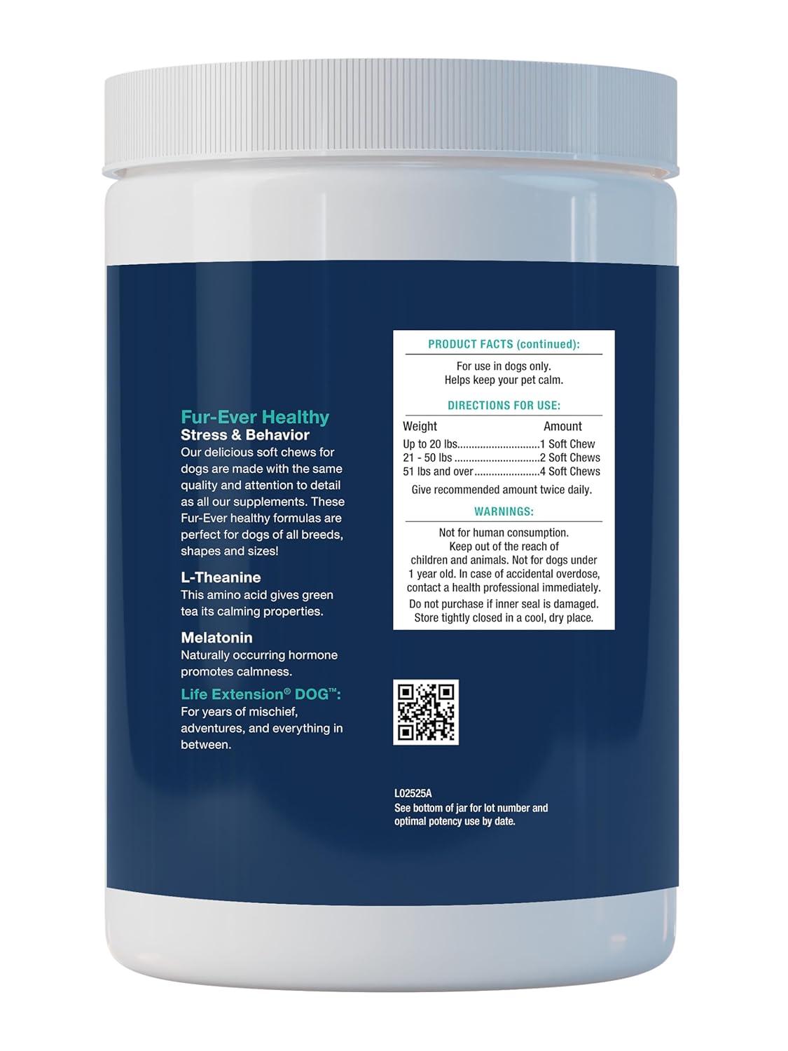 Dog Stress and Behavior by Life Extension  -  120 Soft Chews