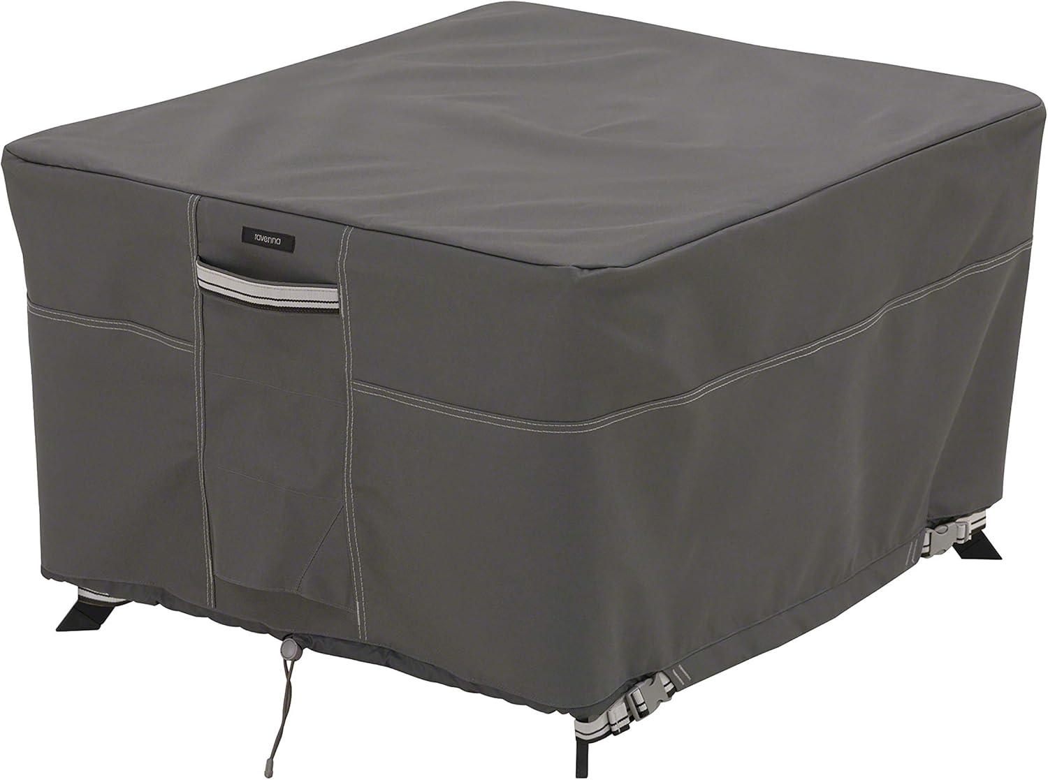Classic Accessories Ravenna Water-Resistant 60 Inch Square Patio Table Cover