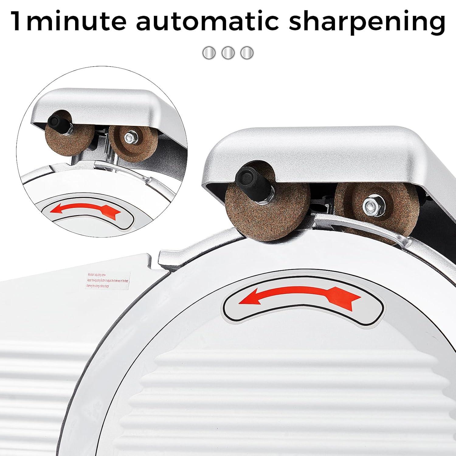 Fashionwu Fashionwu  Commercial Electric Meat Slicer 10" Food Cutter 240W Frozen Deli Slicer Machine