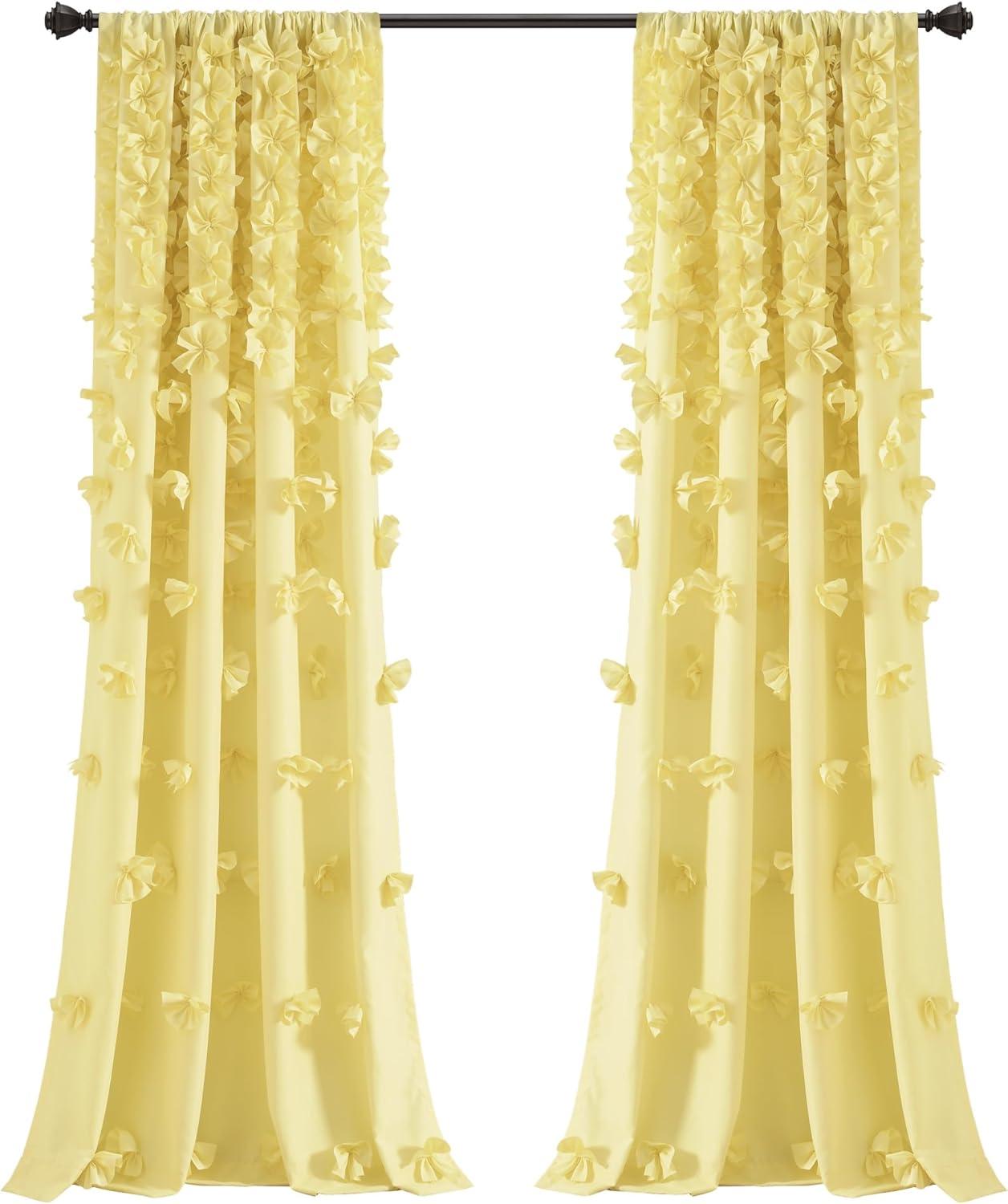 Lush Decor Riley Rod Pocket Curtain Panel