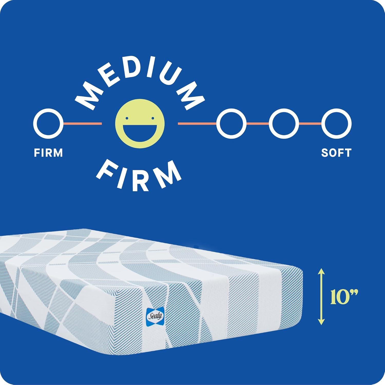 Sealy Sealy Dreamlife 10” Medium-Firm Hybrid Mattress-in-a-Box