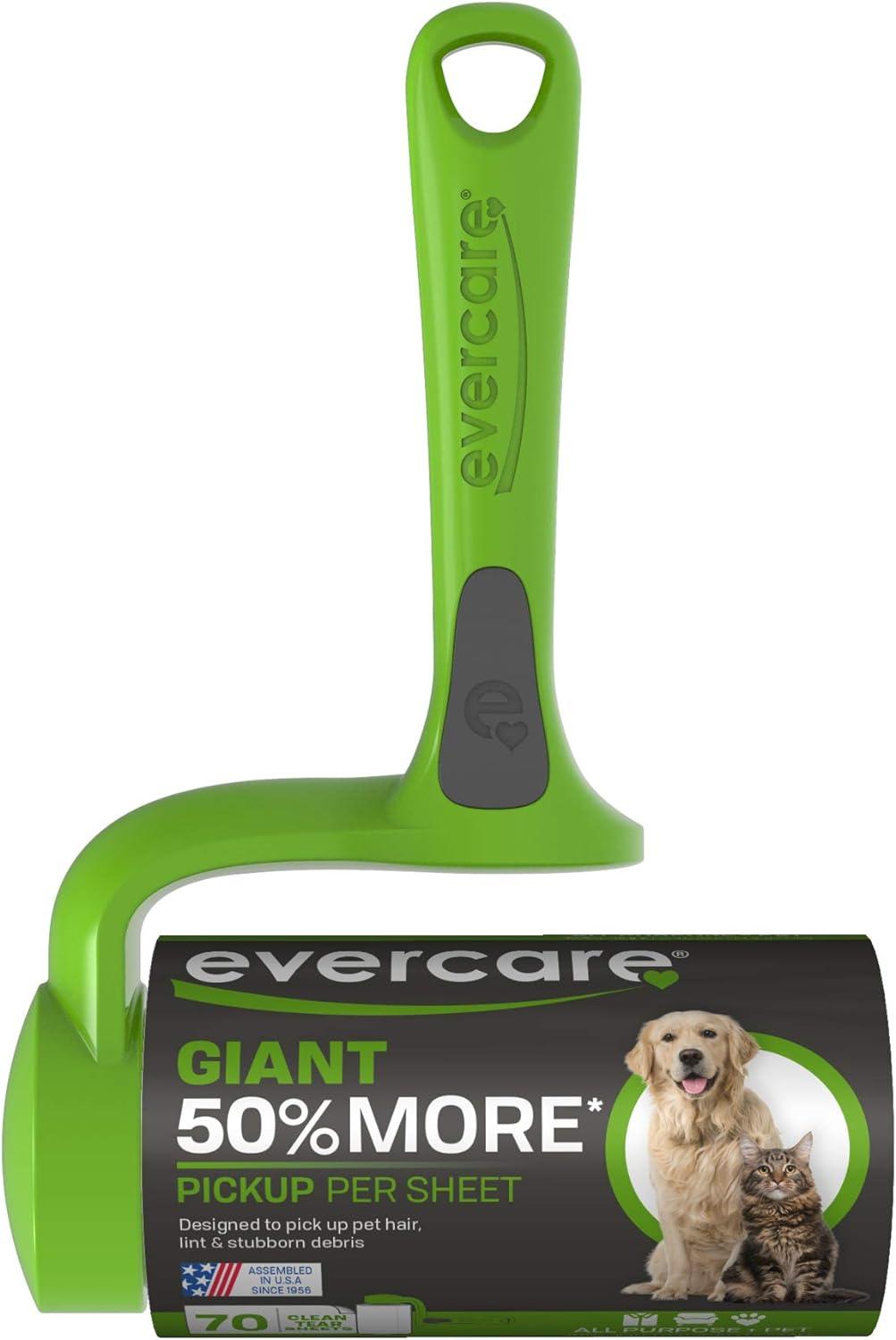 Evercare Pet Extreme Stick Lint Roller, Giant, 70 Sheets