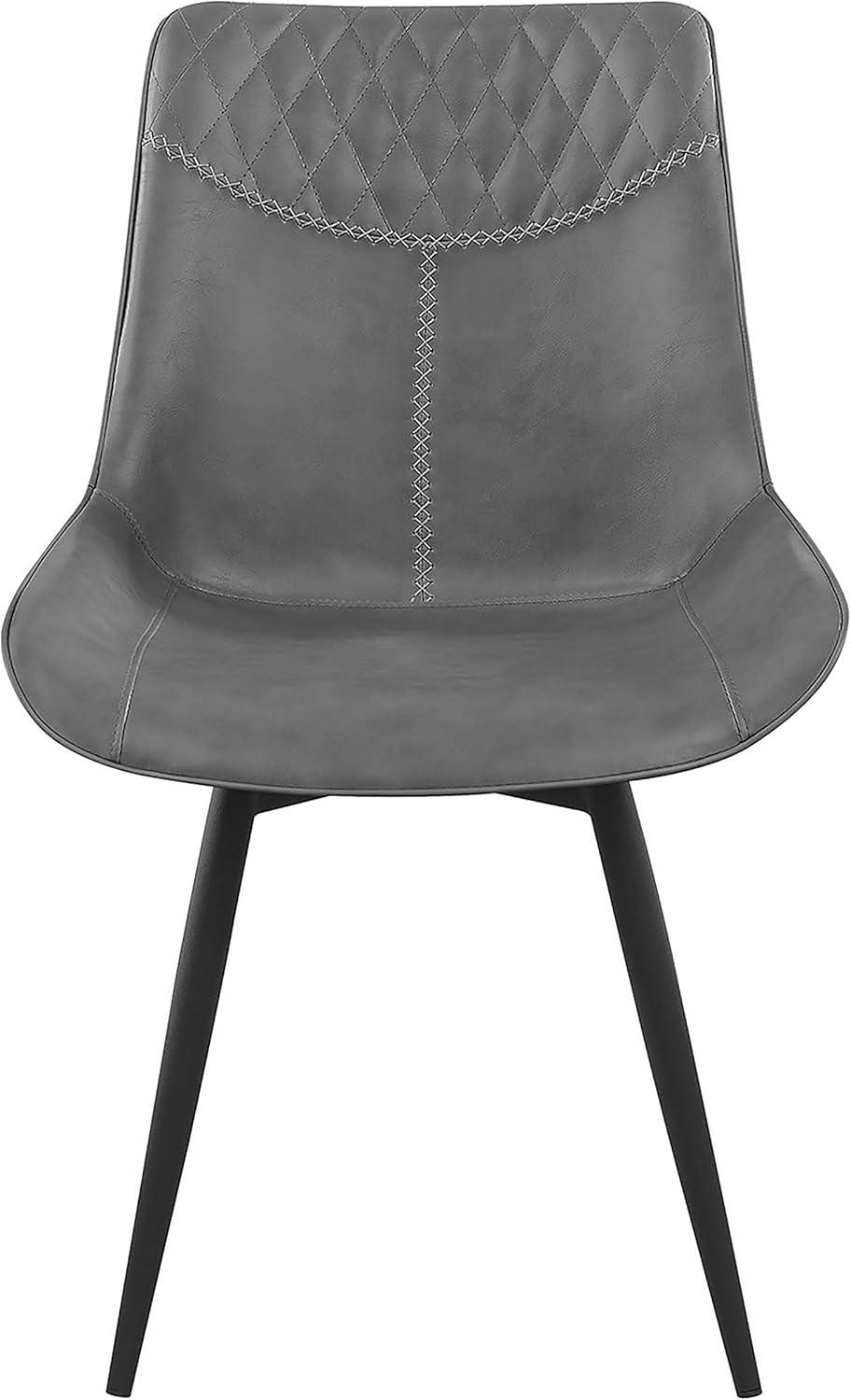 Upholstered Side Chairs Grey (Set of 2)
