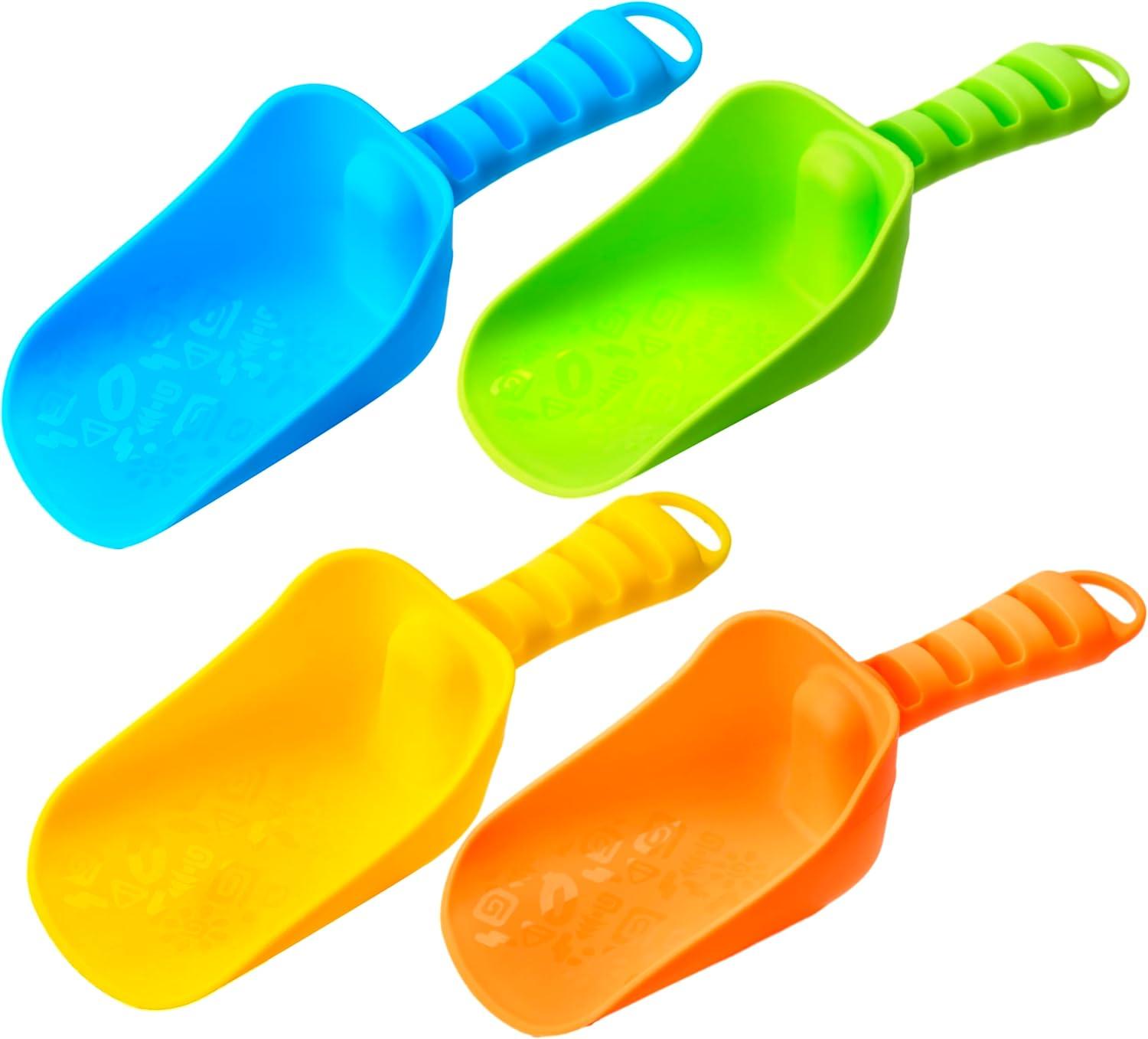 Colorful Heavy Duty Plastic Beach Sand Shovels Set