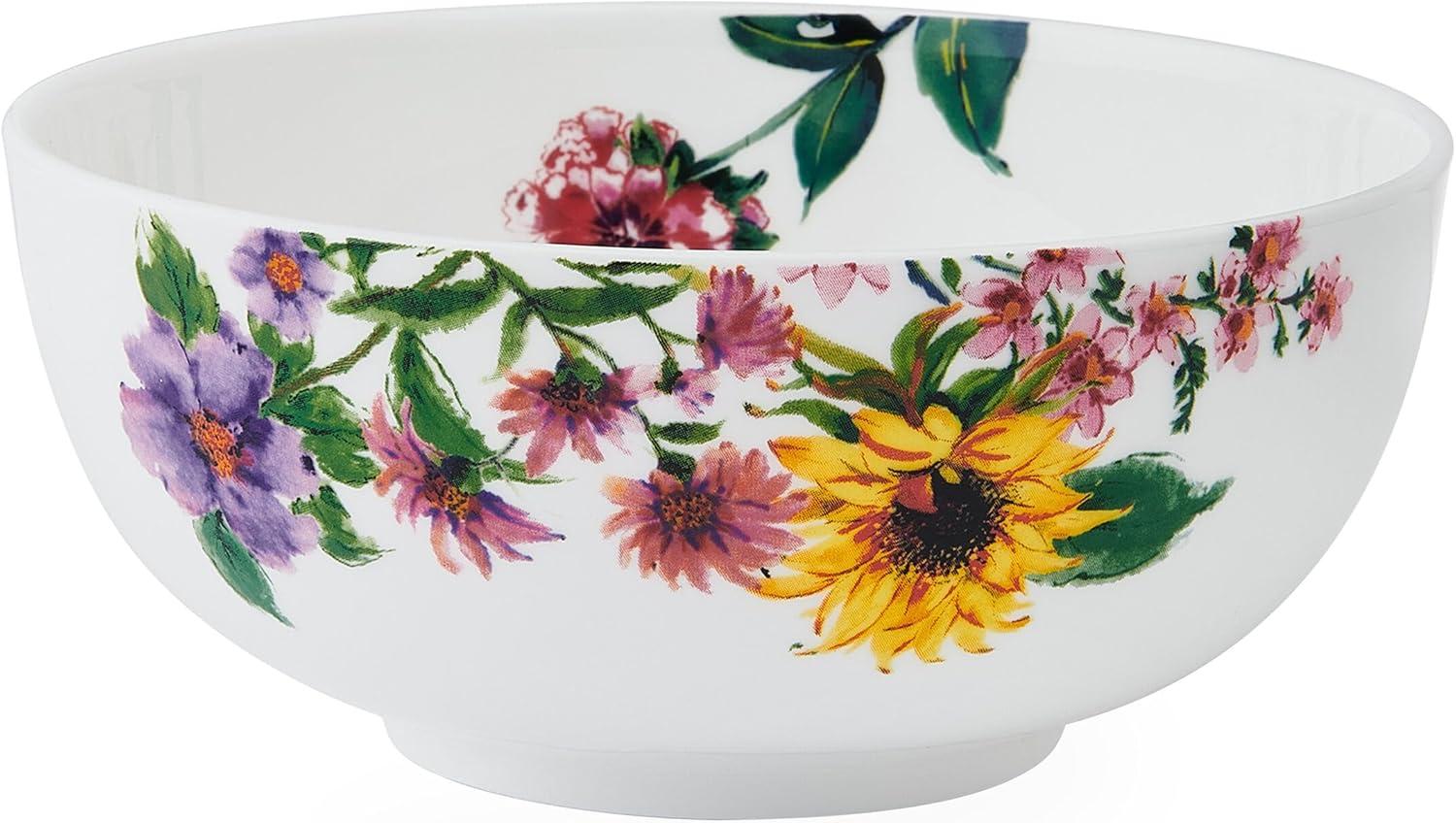 Garden of Petals Floral Porcelain 12-Piece Dinnerware Set, Service for 4