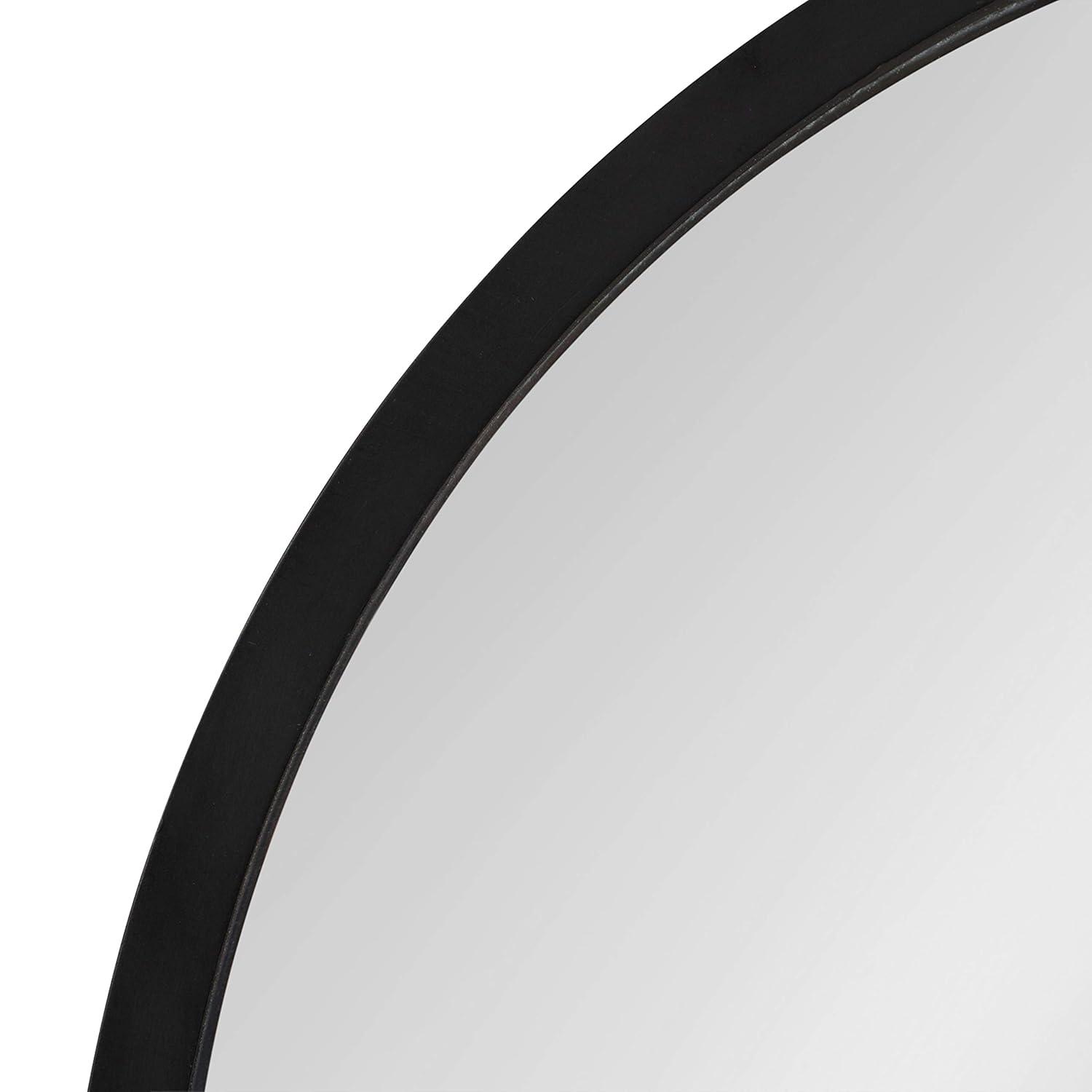 12" x 24" Travis Oval Wall Mirror Gold - Kate & Laurel All Things Decor: Modern MDF Frame, No Assembly Required