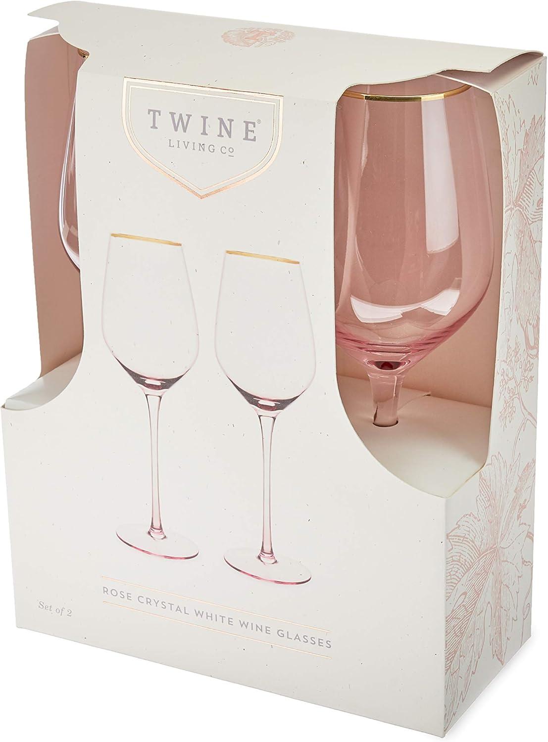 Rose Crystal White Wine Glass