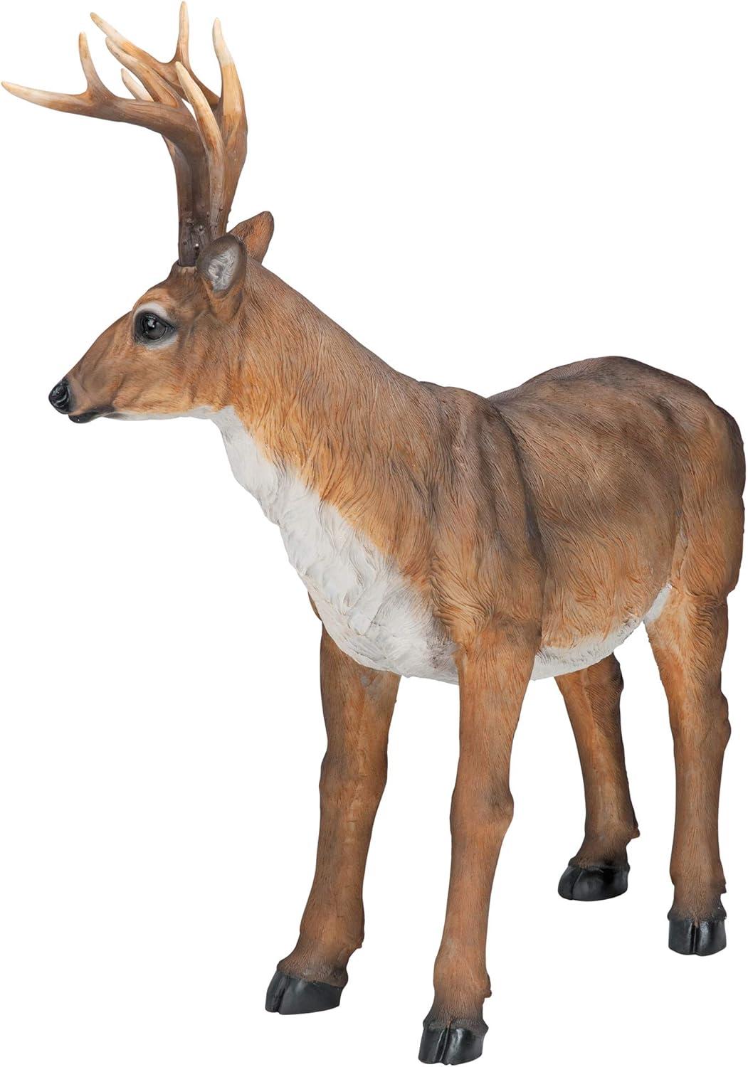 Design Toscano Big Rack Buck Deer Statue - Brown