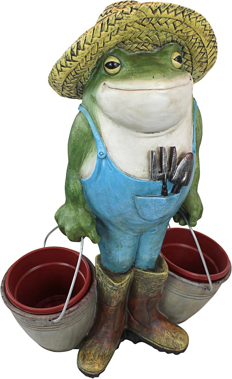 Buckets the Garden Frog Statue