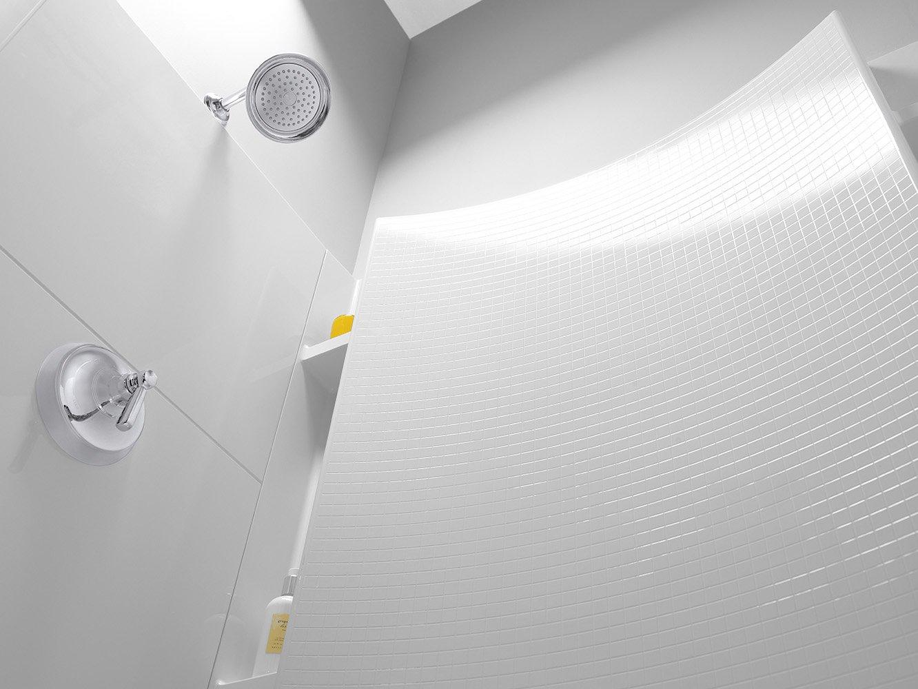 Accord White Vikrell 42" x 36" Four-Piece Shower Kit