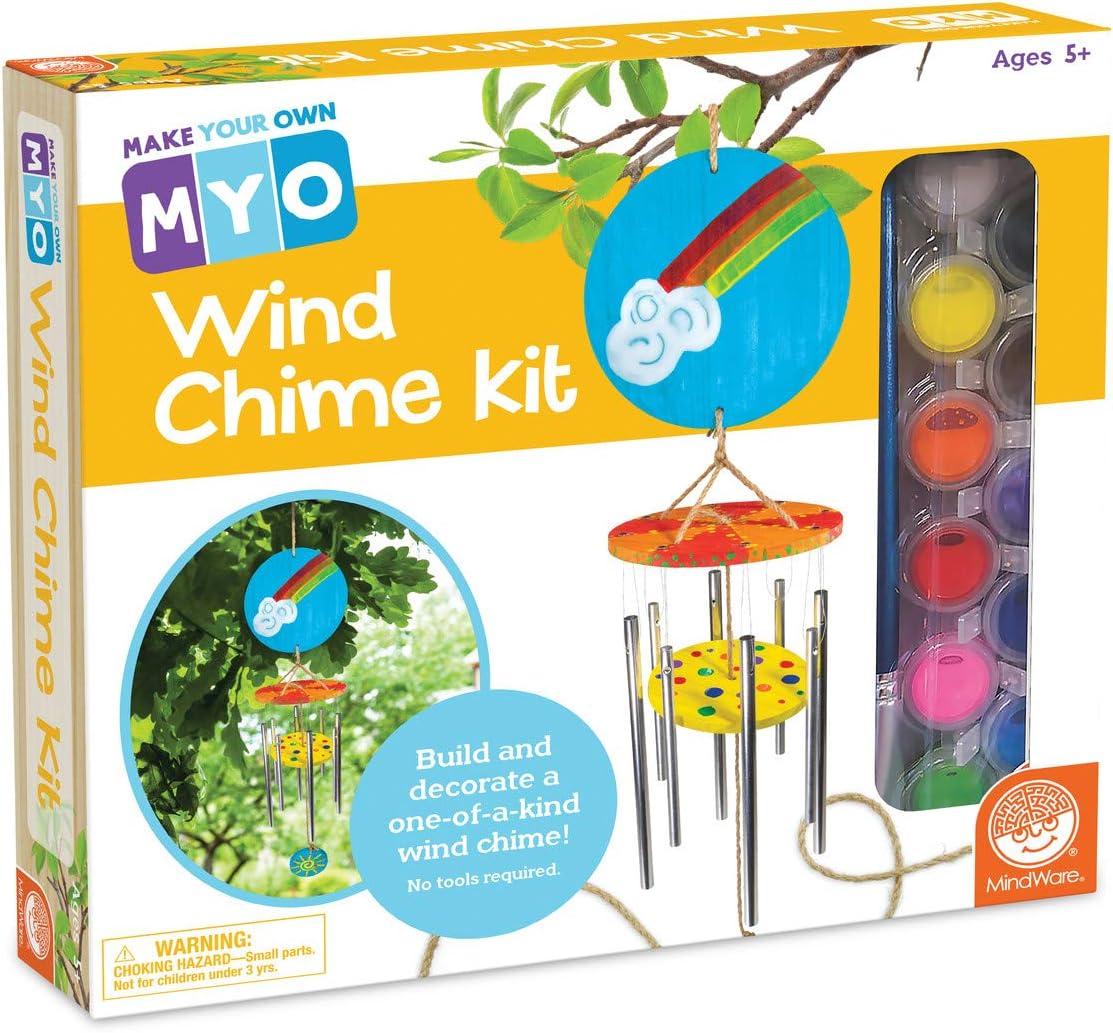 Colorful DIY Wind Chime Craft Kit with Paints