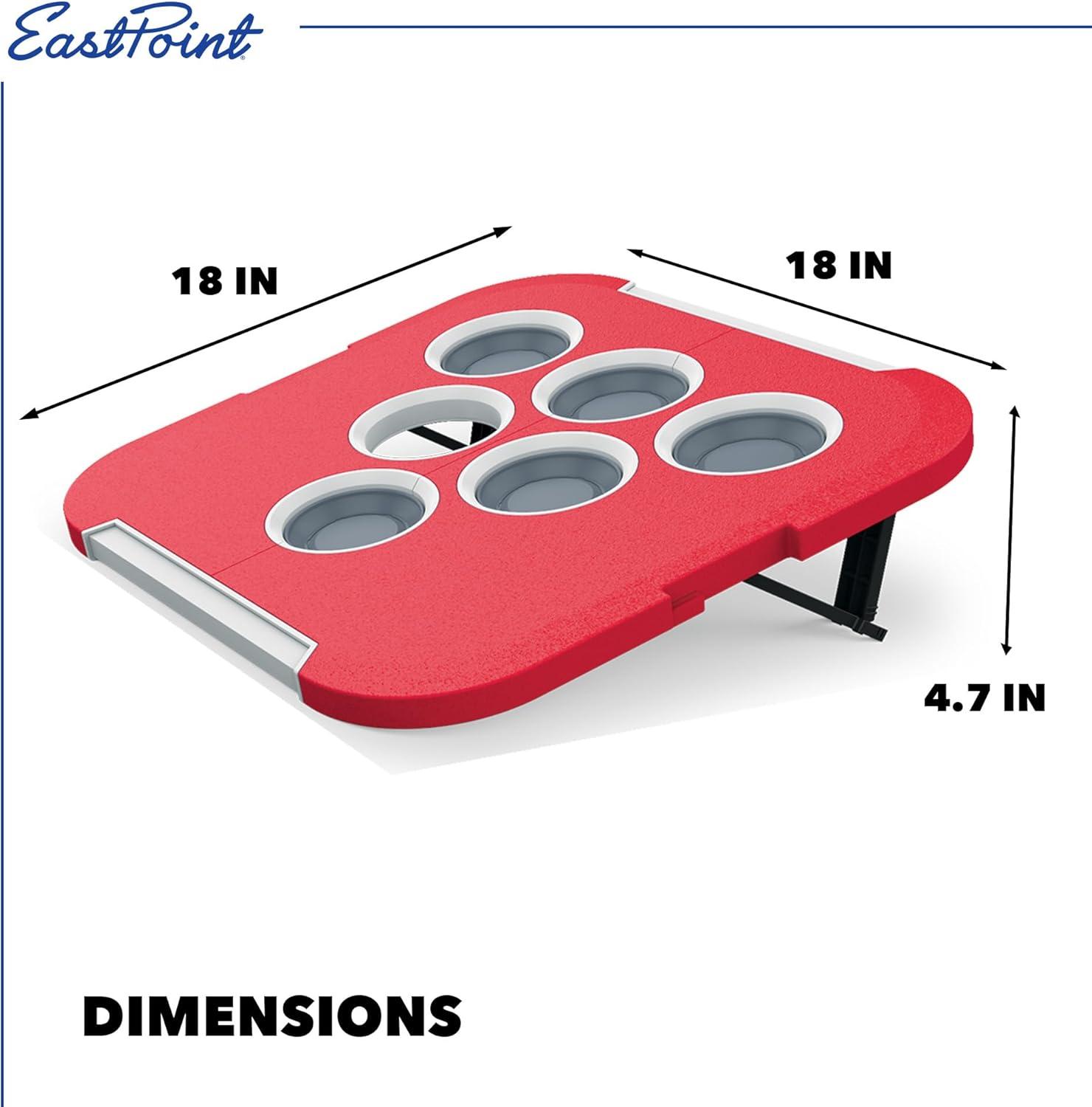 Red Outdoor Bean Bag Pong Cornhole Game Set