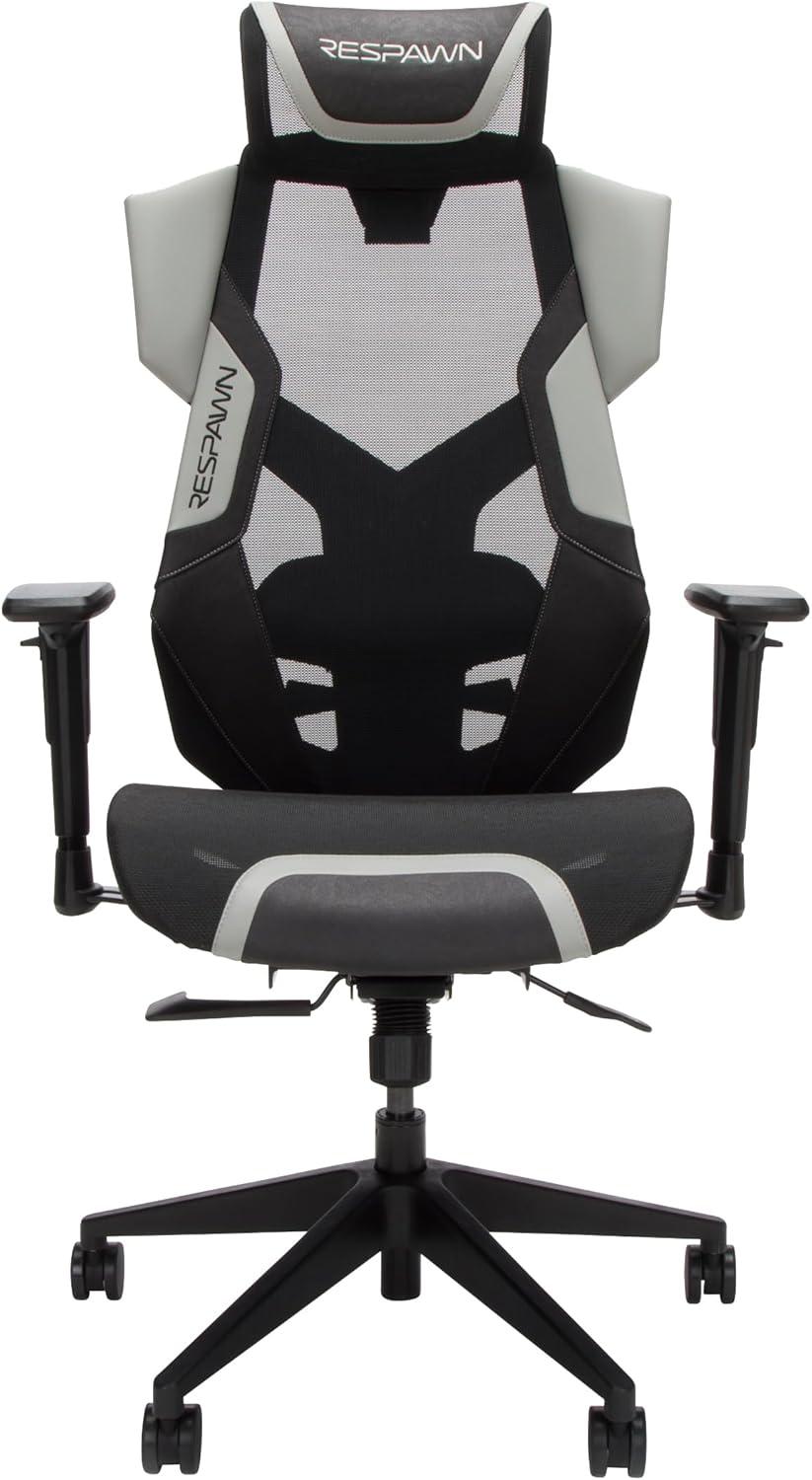 Respawn RESPAWN FLEXX Mesh Gaming Chair With Lumbar Support, Ergonomic Gaming Chair with Recline/Tilt Tension Controls, Adjustable Arms, 300lb Max Weight With Wheels for Computer/Desk/Office
