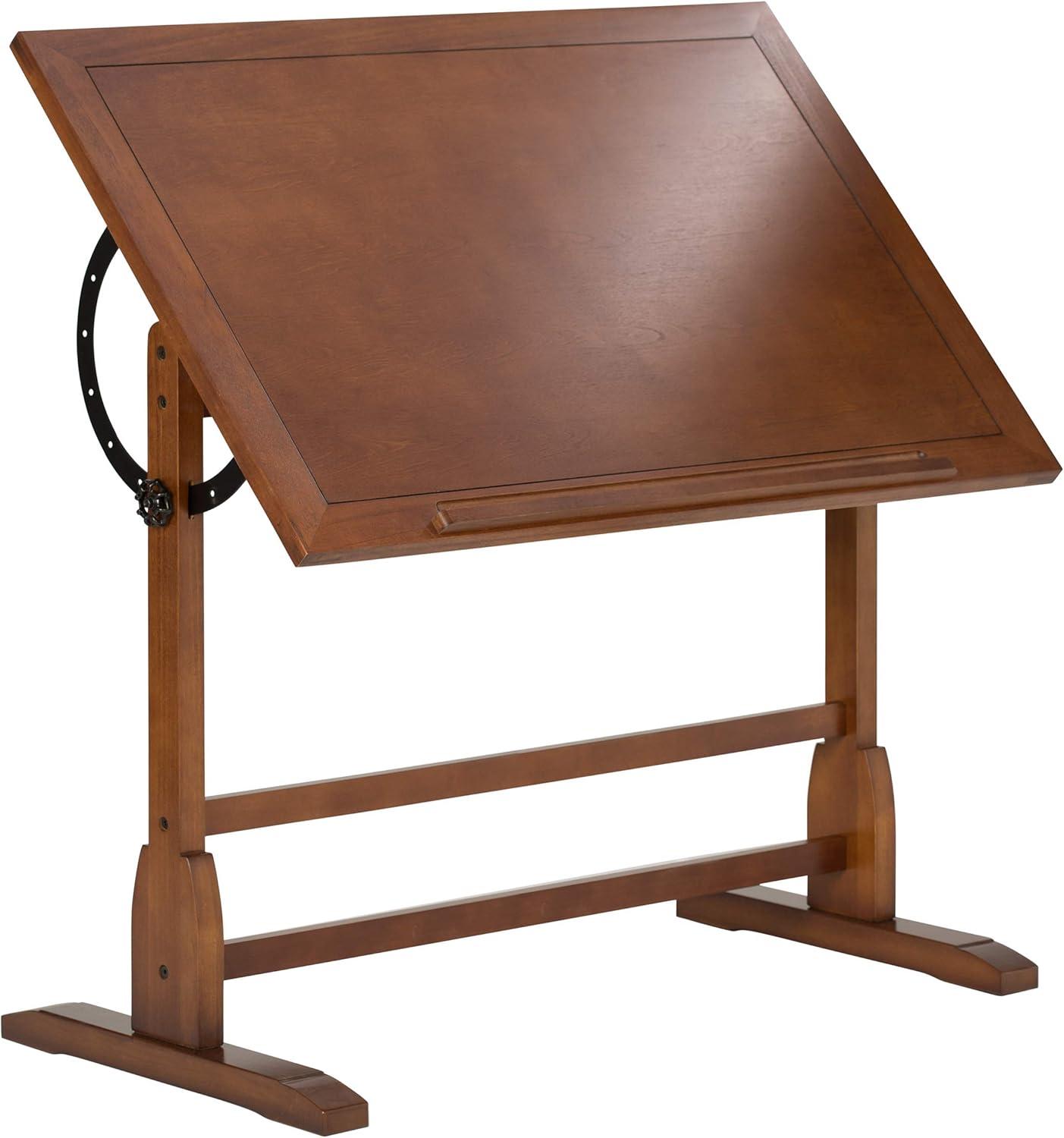 Rustic Oak Solid Wood Traditional Craft Desk