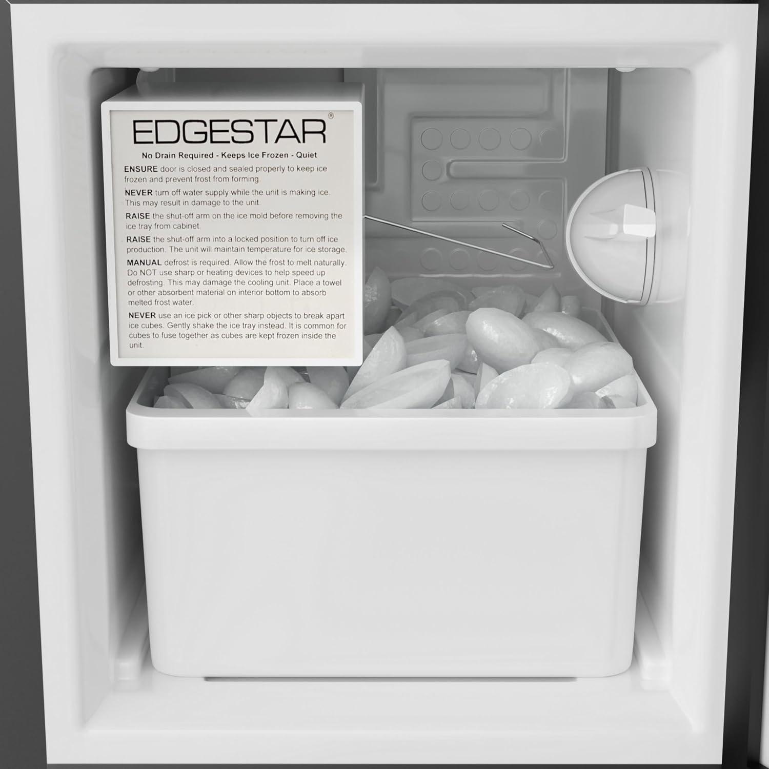 EdgeStar 15 Inch Wide 12 Lbs. Capacity Built-In Ice Maker with 15 Lbs. Daily Ice Production | Wayfair