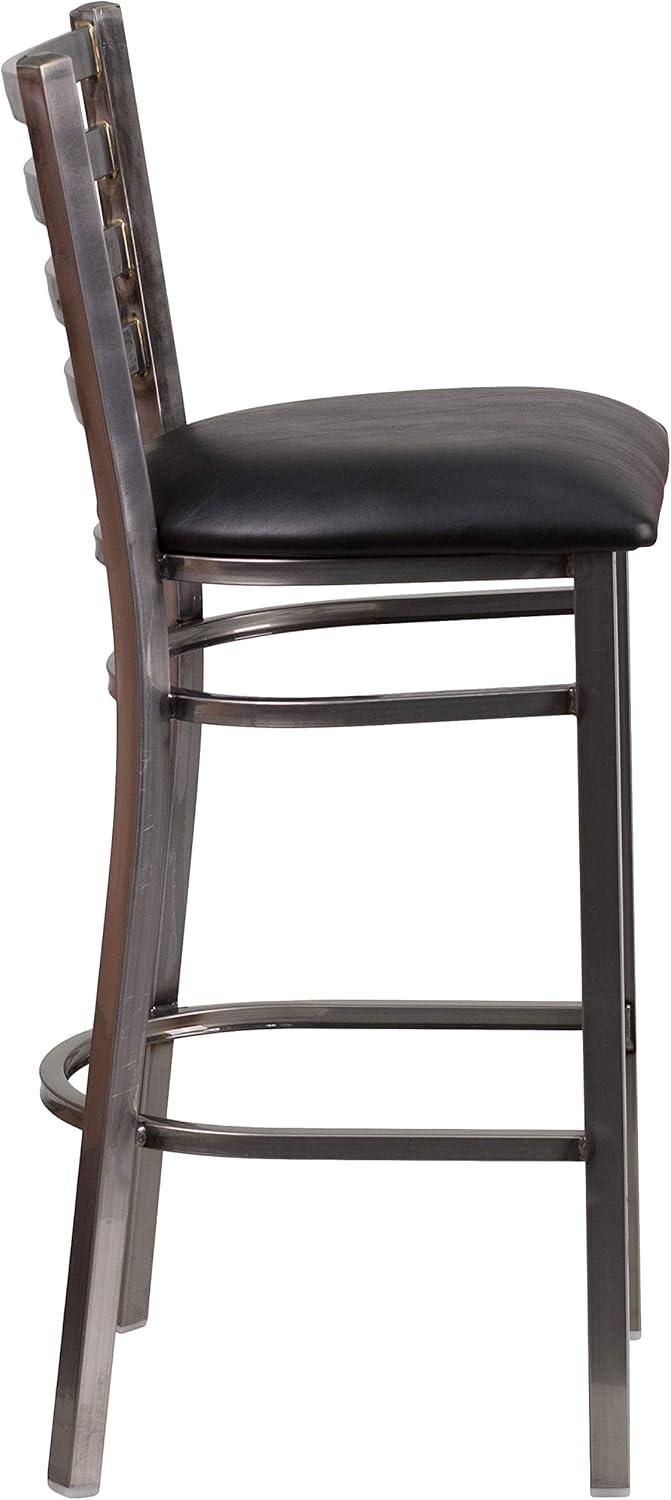 Brixton HERCULES Series Ladder Back Metal Restaurant Barstool