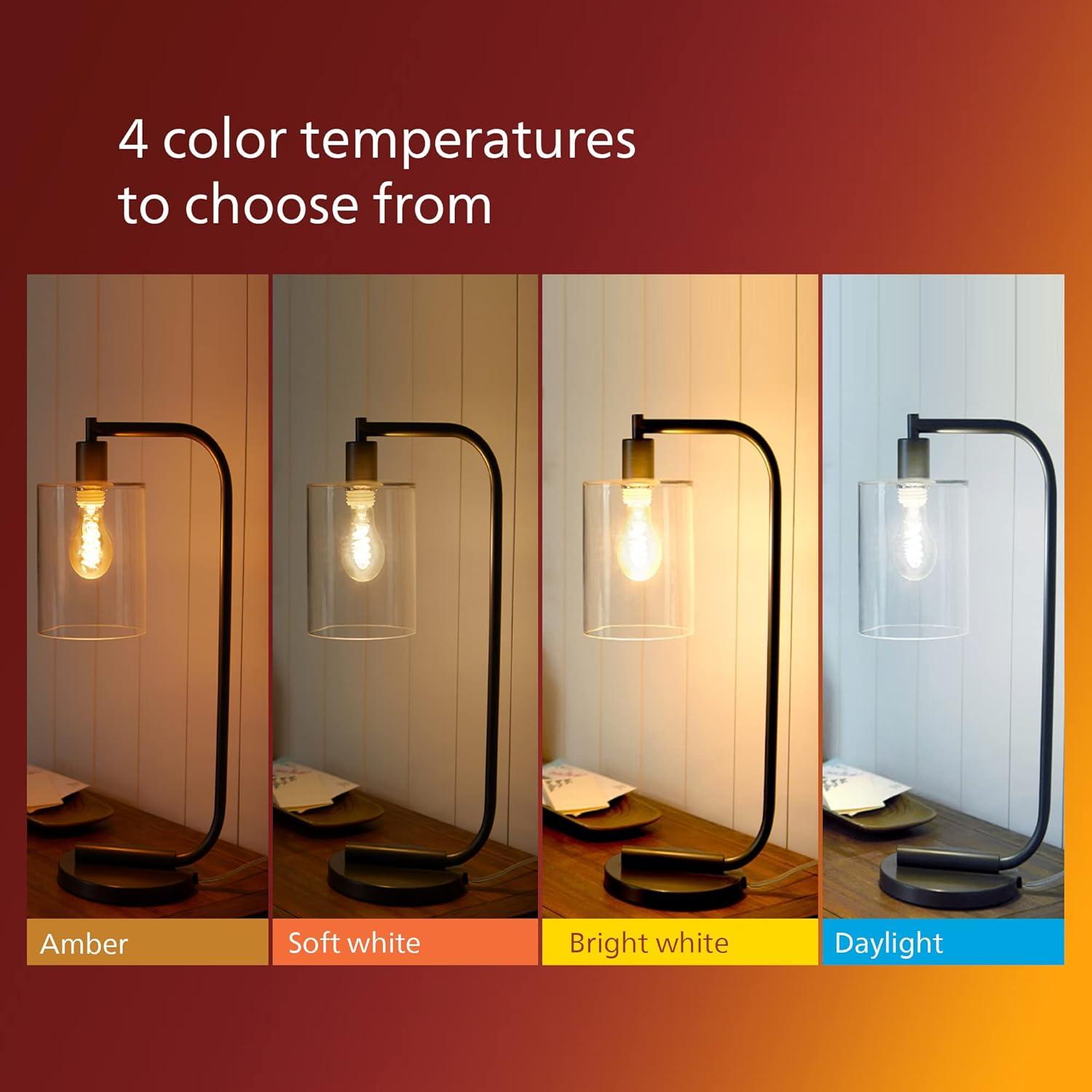 Philips LED 40W Clear ST19 Soft White: Dimmable, 400 Lumens, E26 Base, Energy Star Certified, 2-Pack