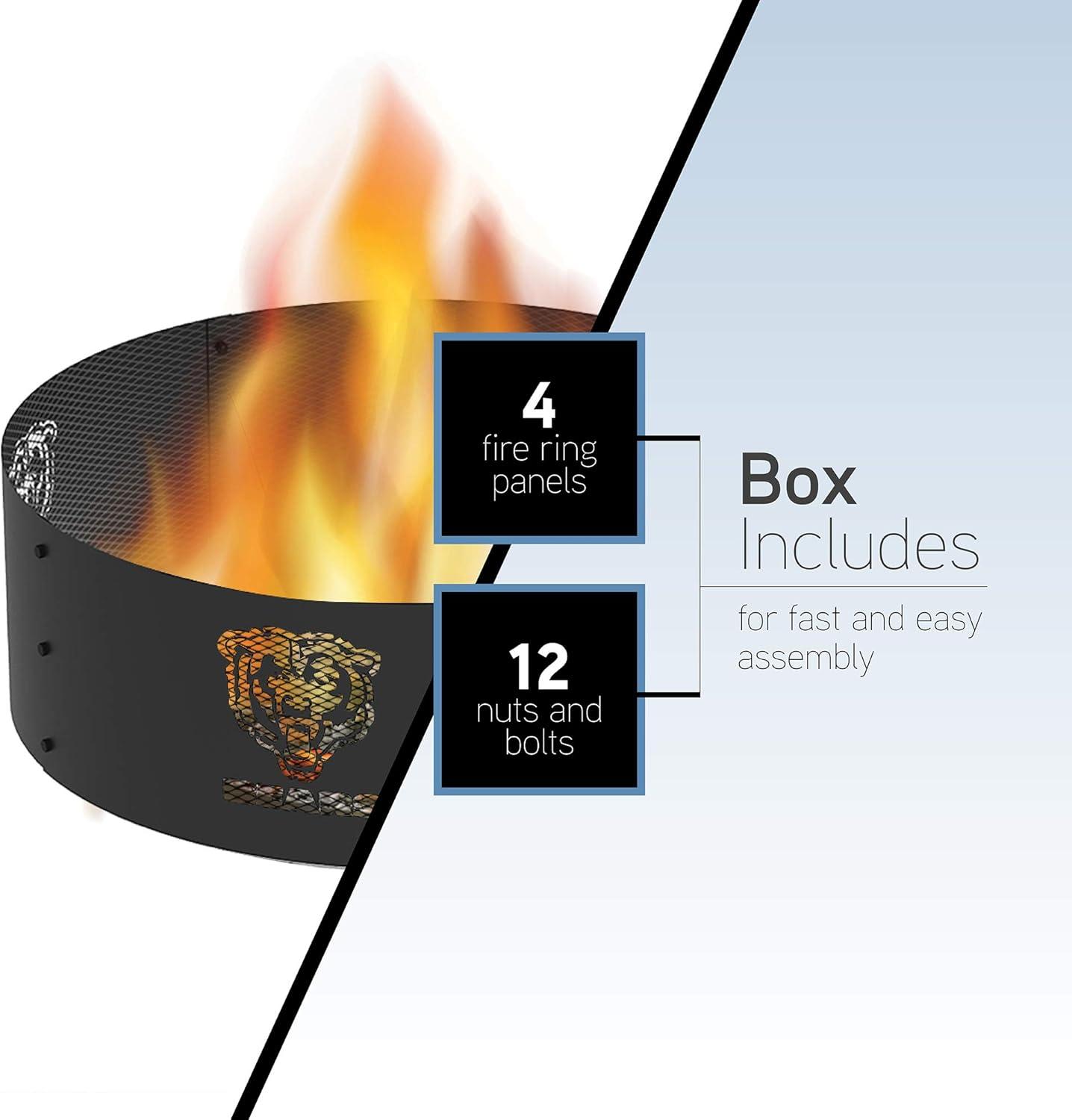 Blue Sky Outdoor Living Round Steel Wood Burning Fire Pit