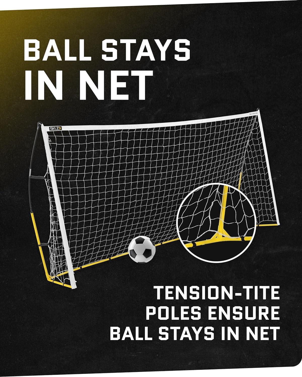 SKLZ Quickster 12' x 6' Soccer Goal - Yellow/White