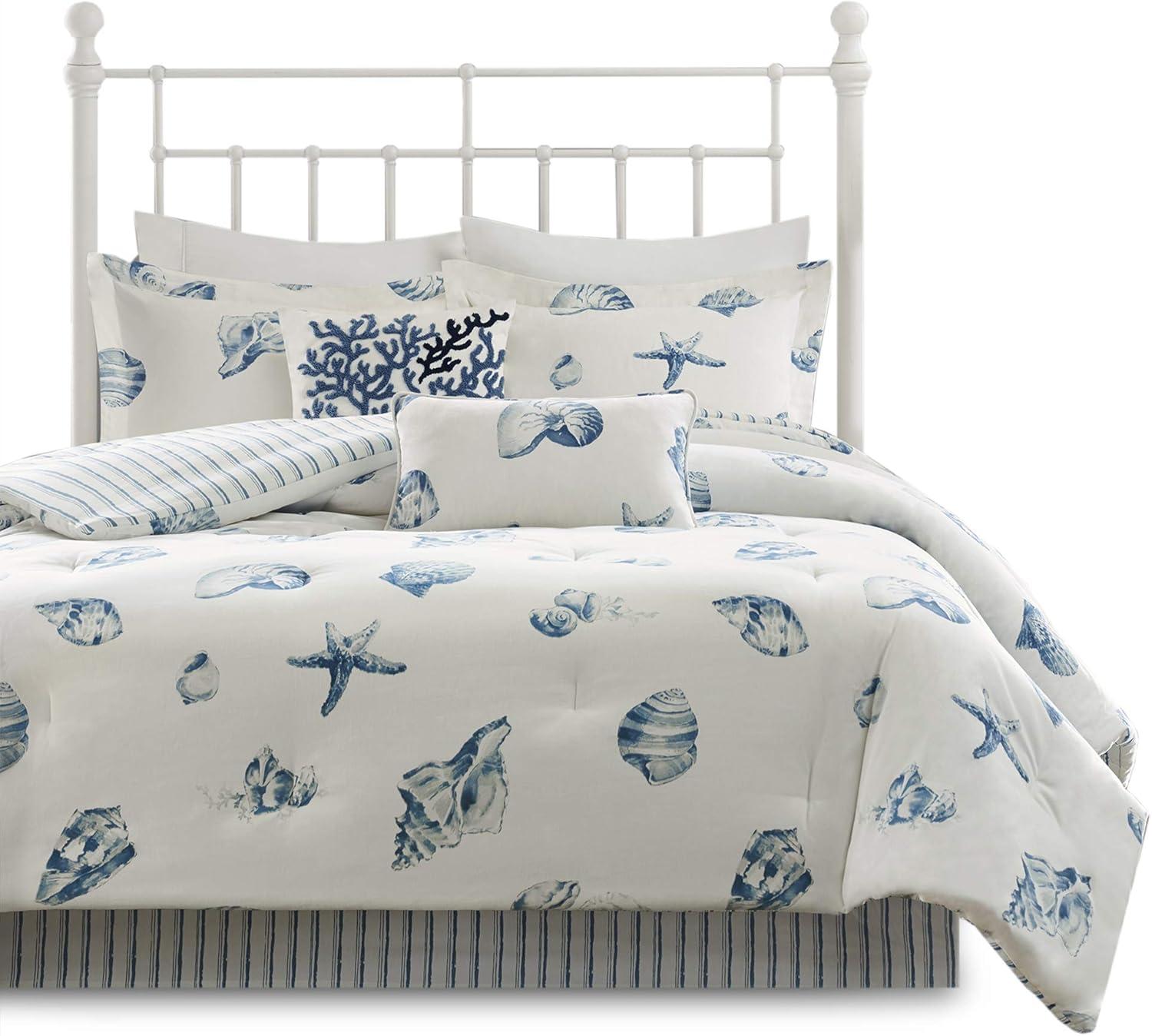 Beach House Reversible Coastal Cotton Twill Comforter Set