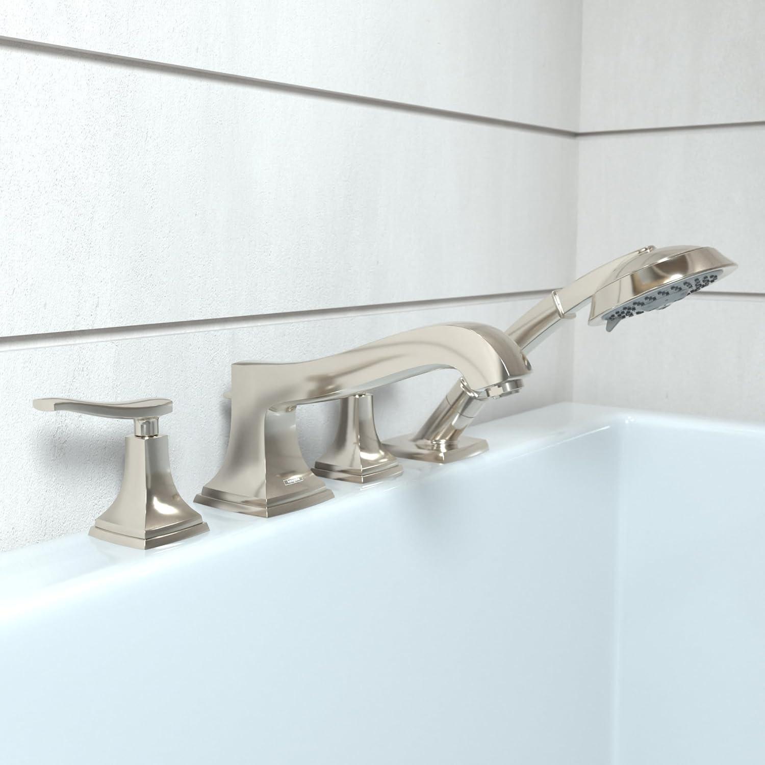 Hansgrohe Metropol Classic 4-Hole Roman Tub Set Trim with 1.8 GPM Handshower Trim Set Only