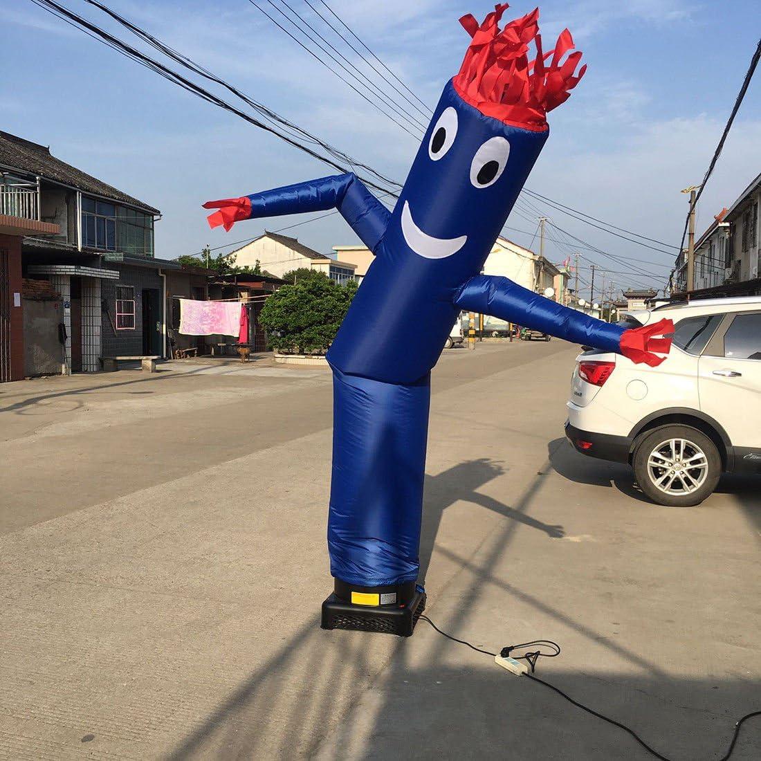 20ft Blue Inflatable Tube Man with Red Accents