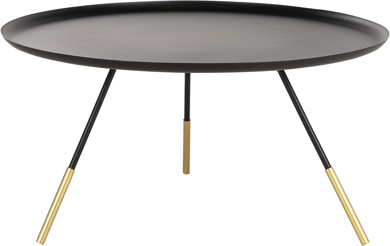 Orson Coffee Table with Metal Gold Cap  - Safavieh