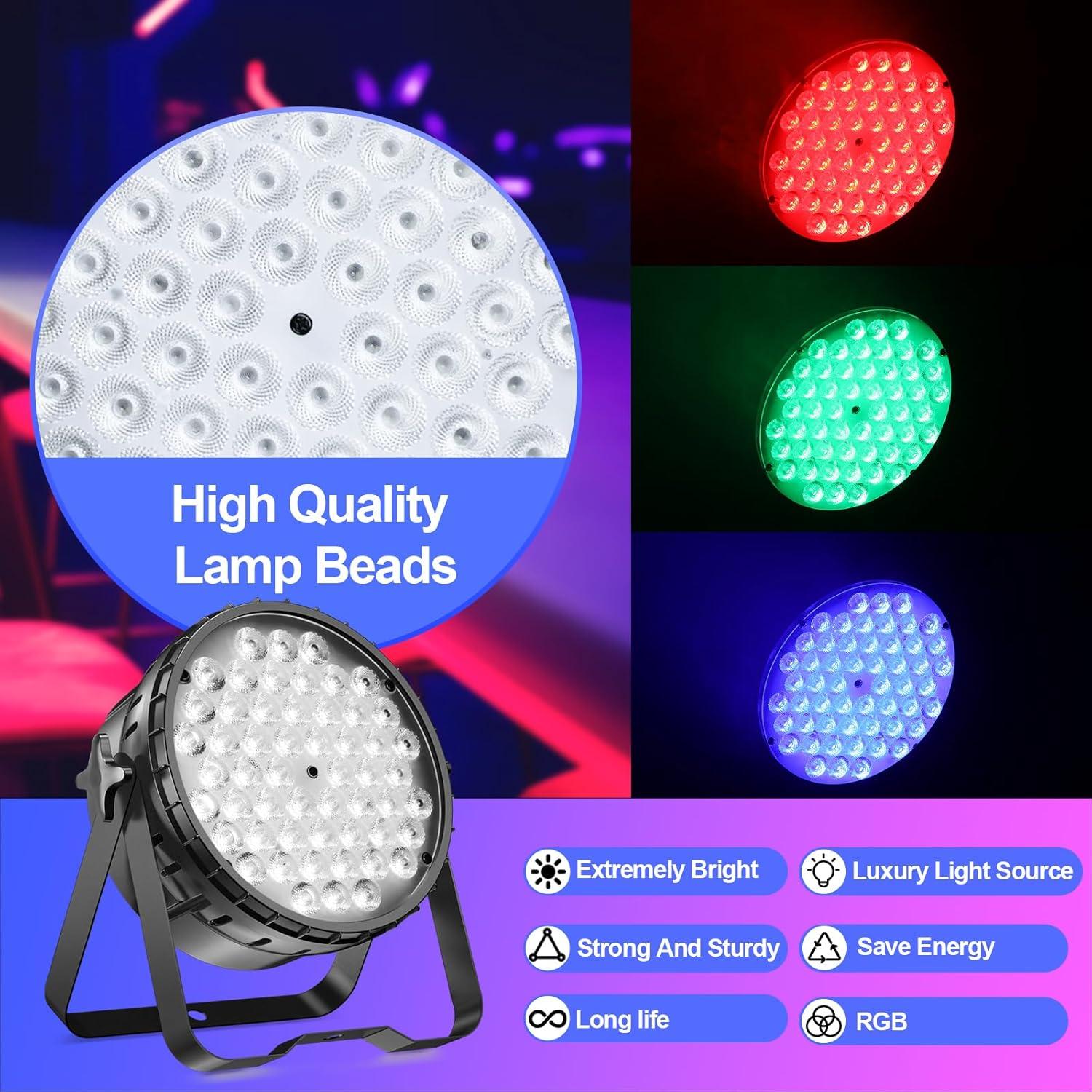 54x3W RGB LED Black Stage Strobe Lights