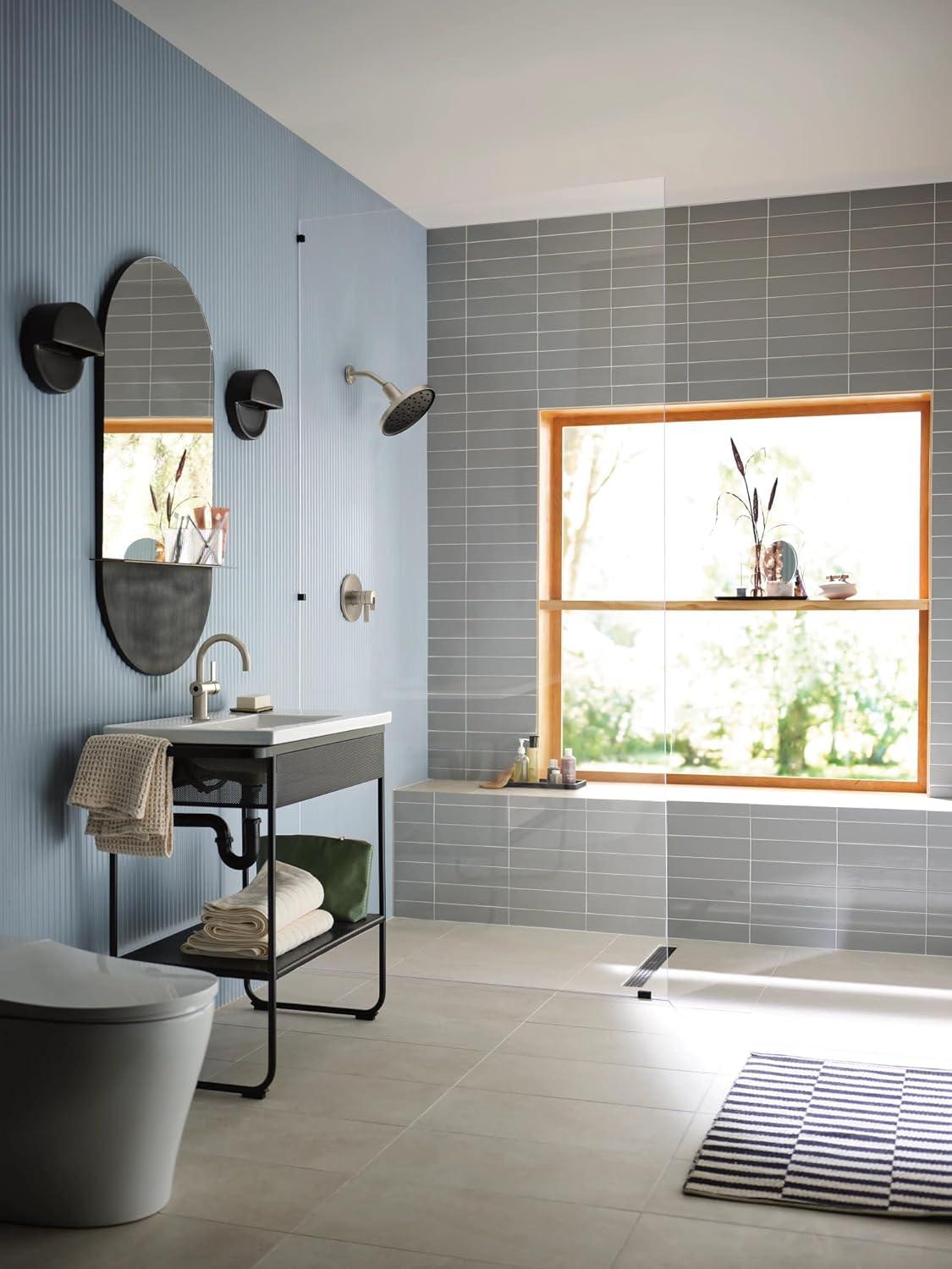 Cia Single Hole Bathroom Faucet, Modern One Handle Bathroom Sink Faucet with Drain Assembly