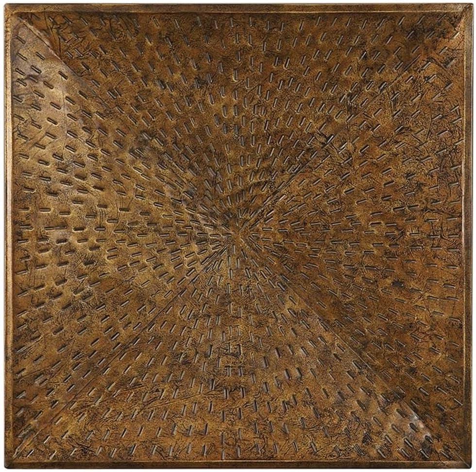 Blaise 31.5" Antiqued Bronze Textured Wall Art