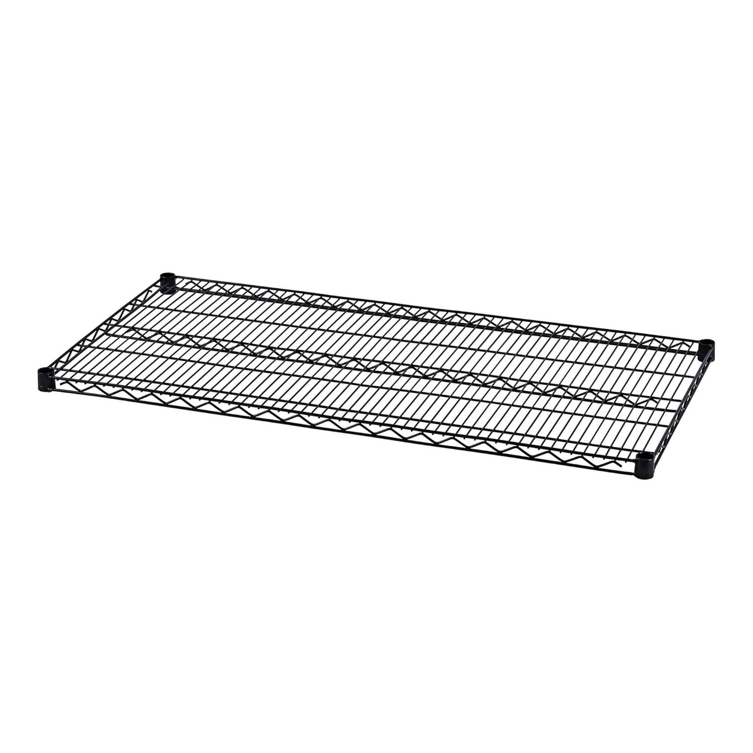 Alera® Two-Shelve 48" W x 24" D Wire Shelving Extra Shelves in Black